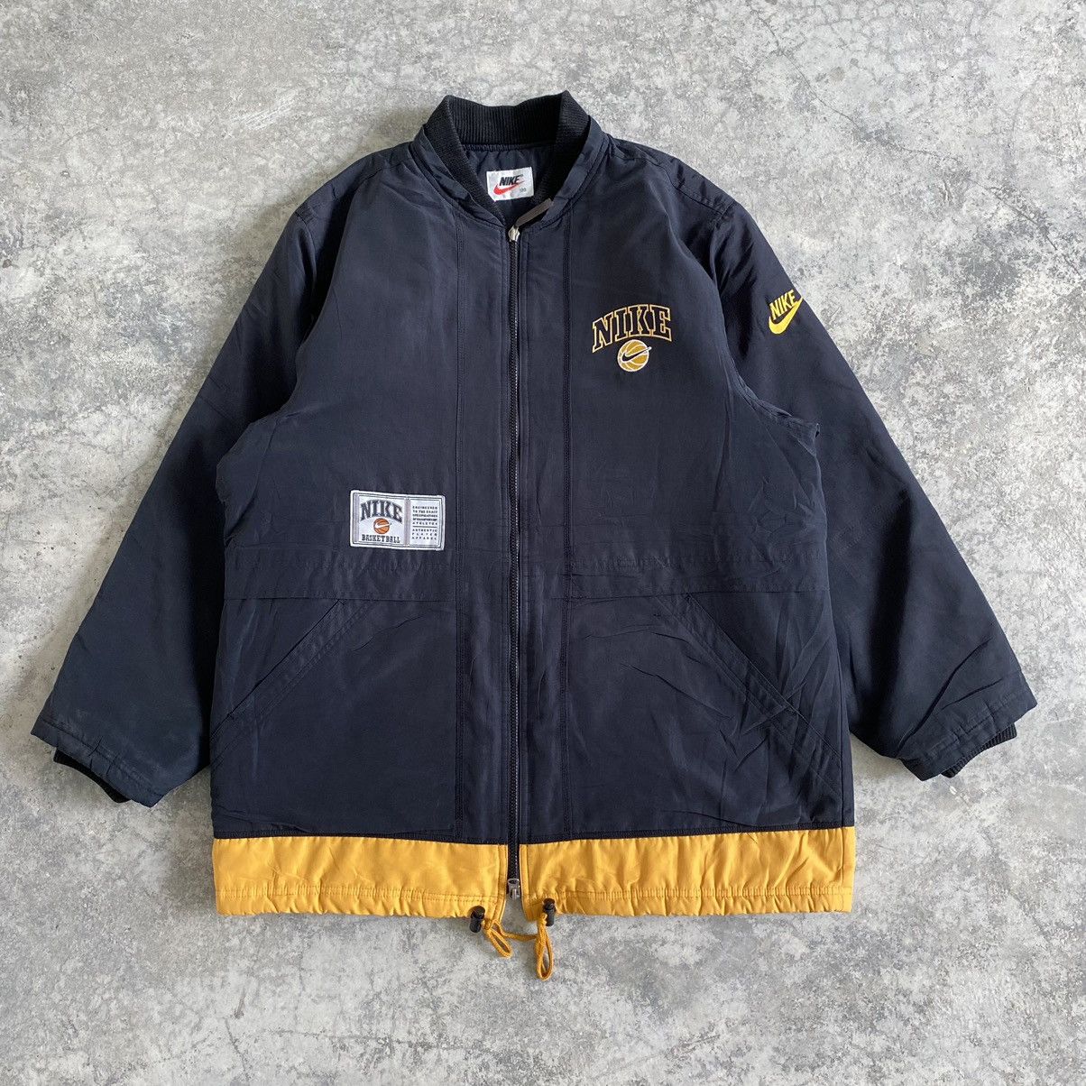 Nike Vintage 90’s Nike It's About Hoop Zipper Parka Jacket Size US L / EU 52-54 / 3 - 12 Thumbnail