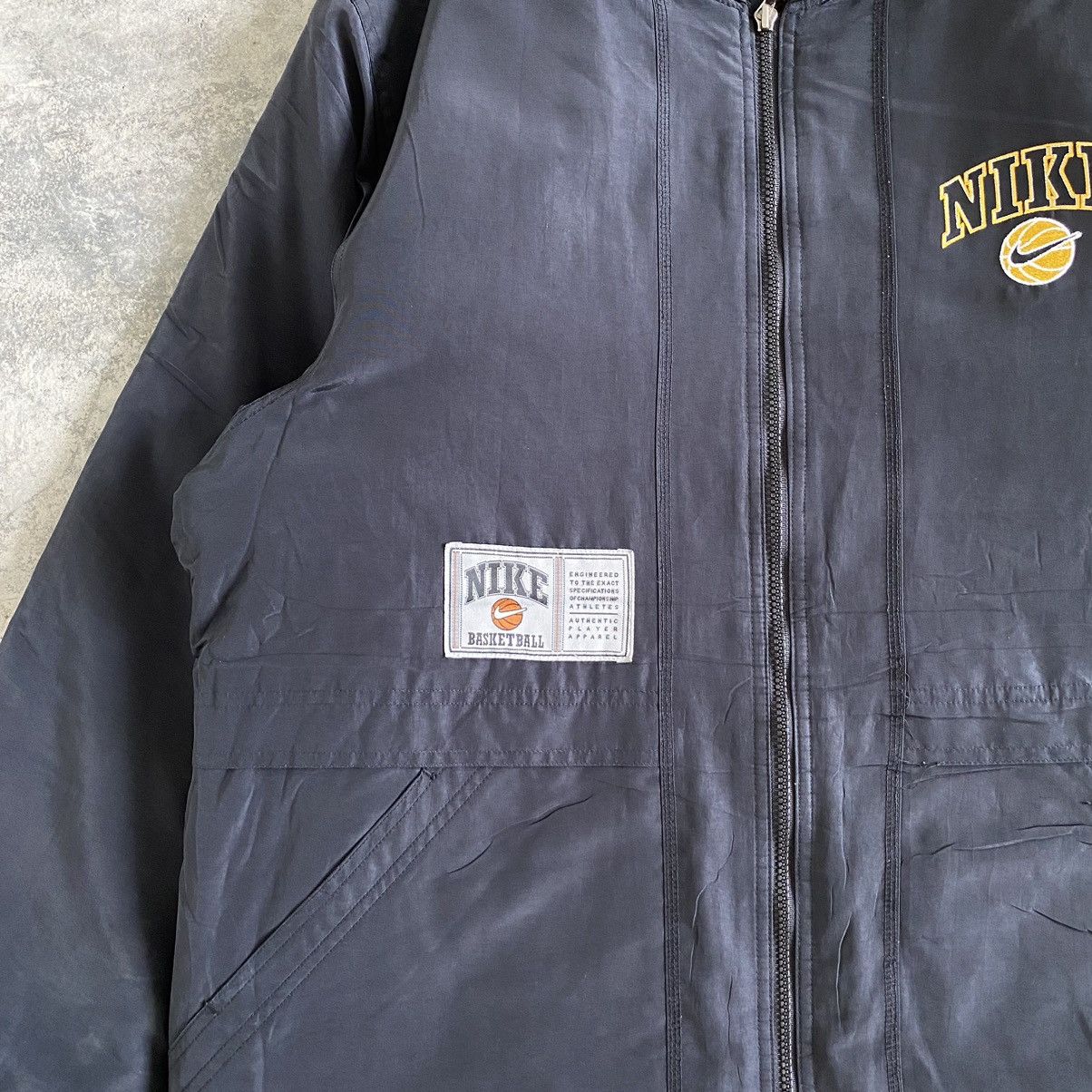Nike Vintage 90’s Nike It's About Hoop Zipper Parka Jacket Size US L / EU 52-54 / 3 - 16 Thumbnail