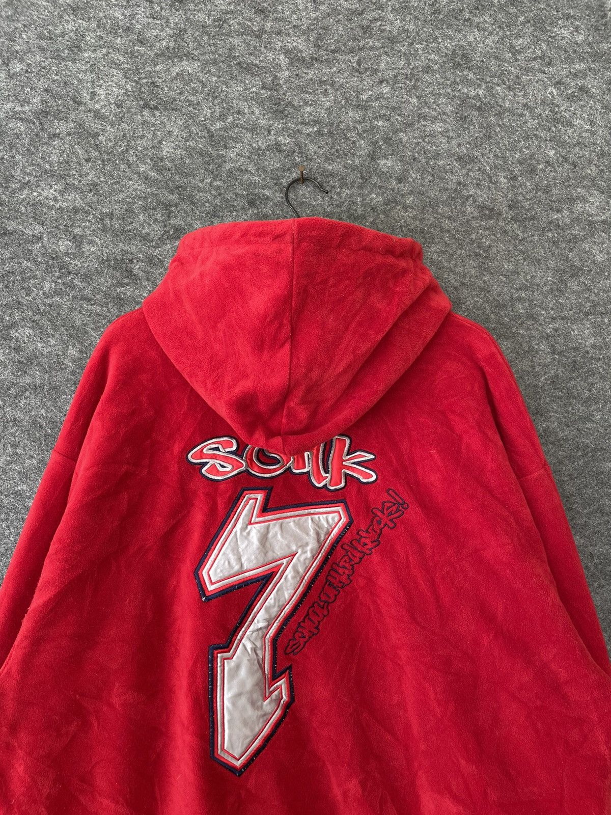 Vintage Y2K SCHOOL OF HARD KNOCKS REVERSIBLE HOODIE Size US XXL / EU 58 / 5 - 10 Thumbnail