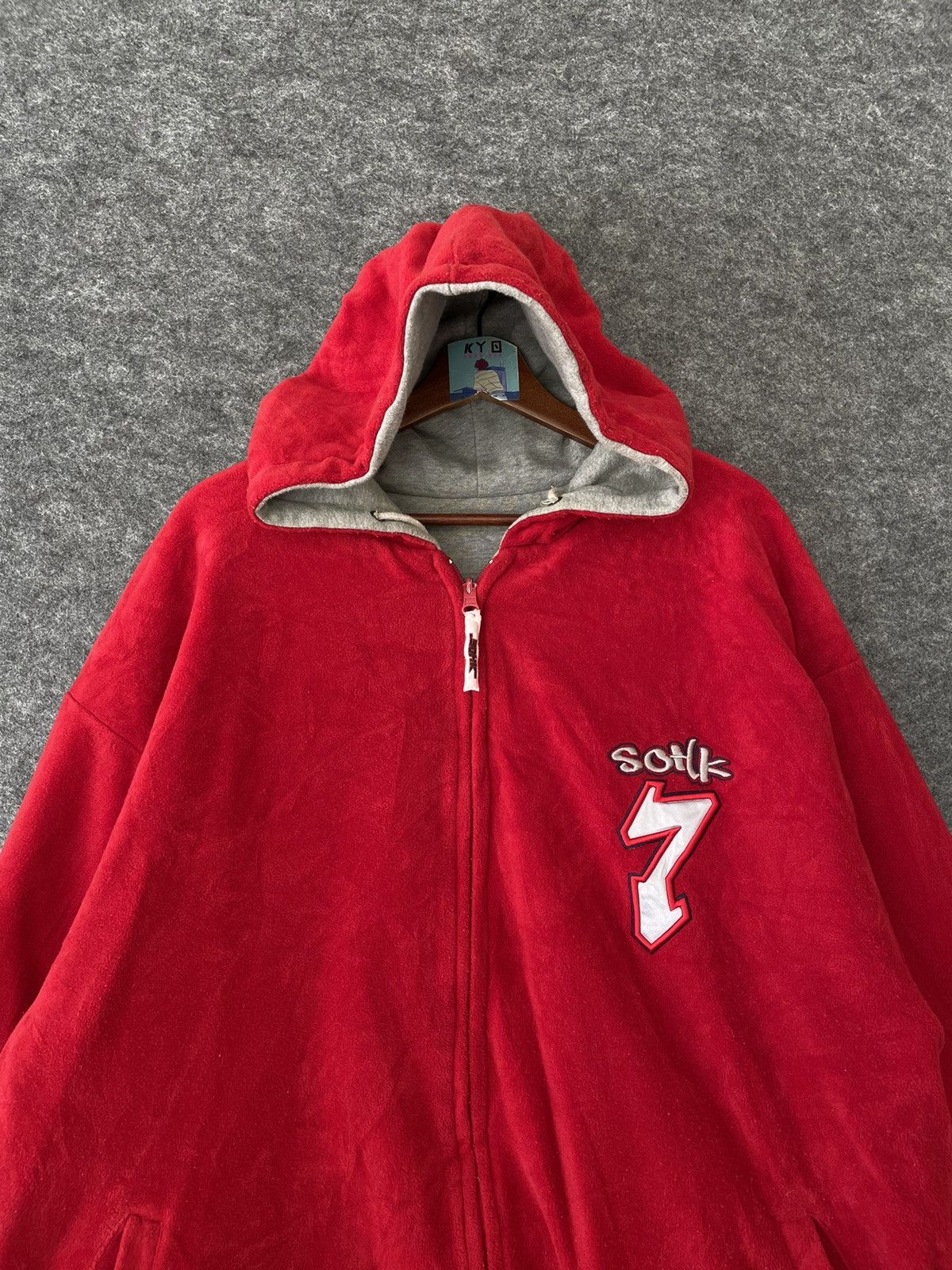 Vintage Y2K SCHOOL OF HARD KNOCKS REVERSIBLE HOODIE Size US XXL / EU 58 / 5 - 13 Thumbnail