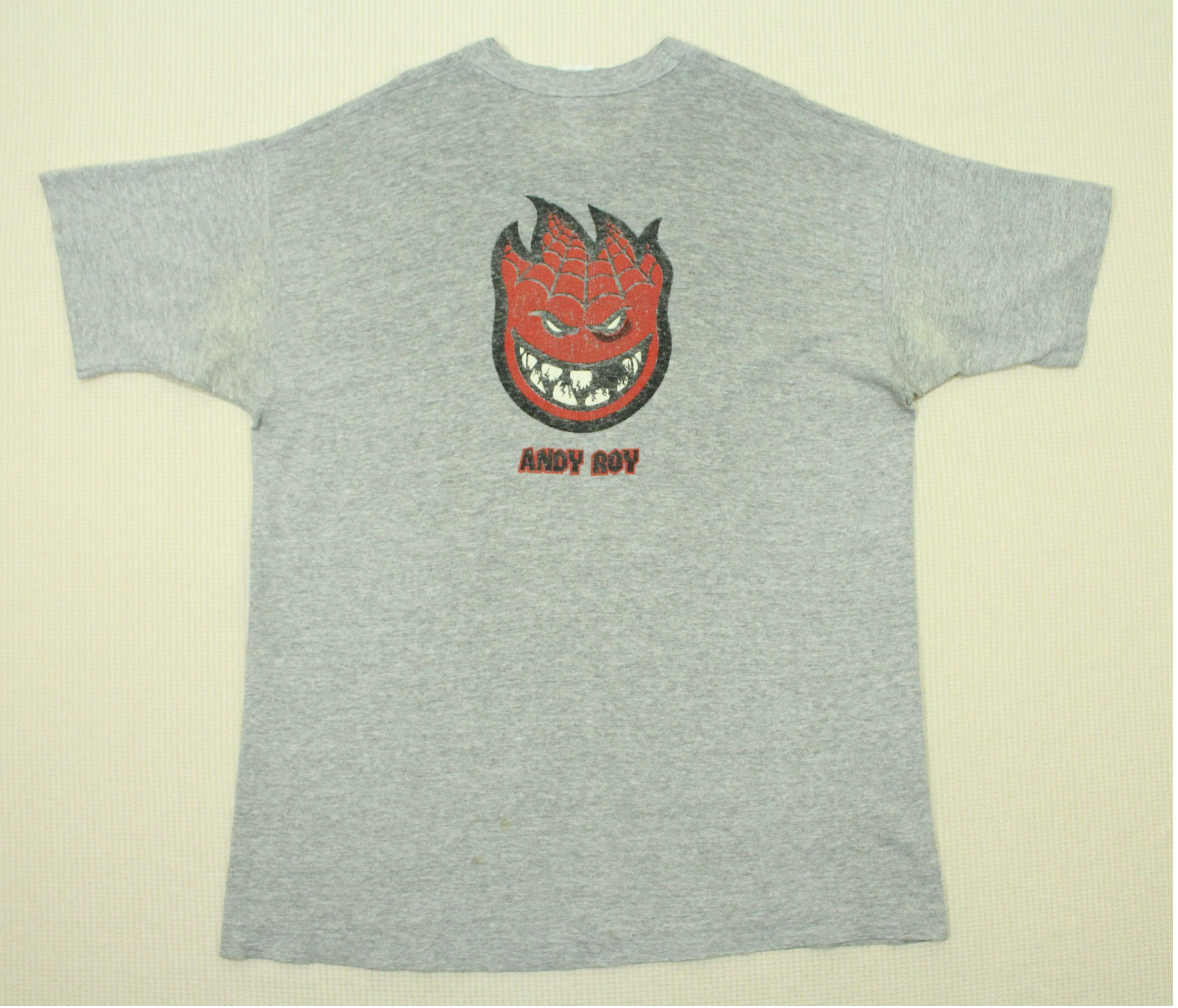 Fruit Of The Loom × Spitfire × Vintage Vintage SPITFIRE T Shirt x ANDY ROY Single stitch Distressed Size US XL / EU 56 / 4 - 13 Thumbnail