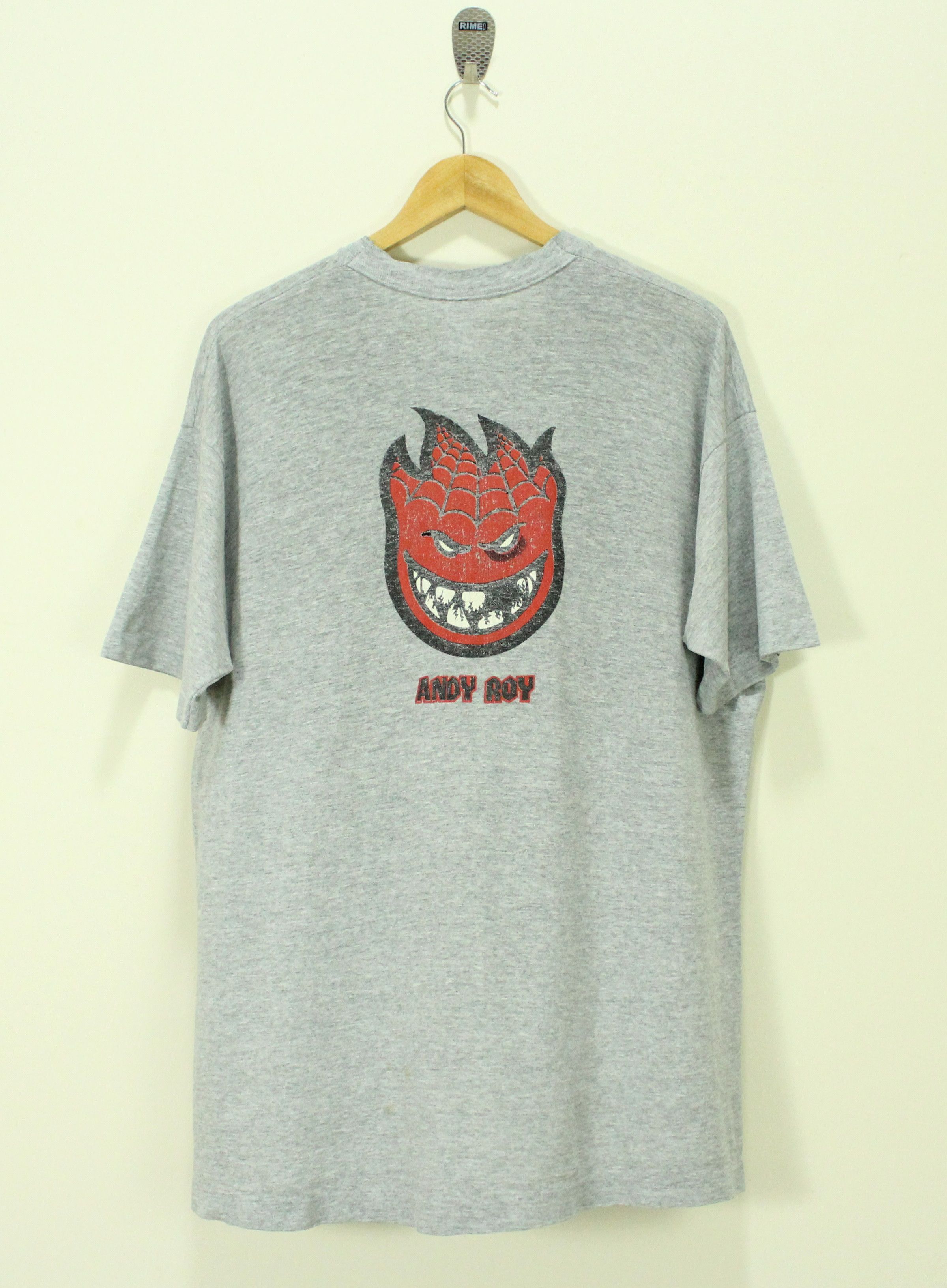 Fruit Of The Loom × Spitfire × Vintage Vintage SPITFIRE T Shirt x ANDY ROY Single stitch Distressed Size US XL / EU 56 / 4 - 2 Thumbnail