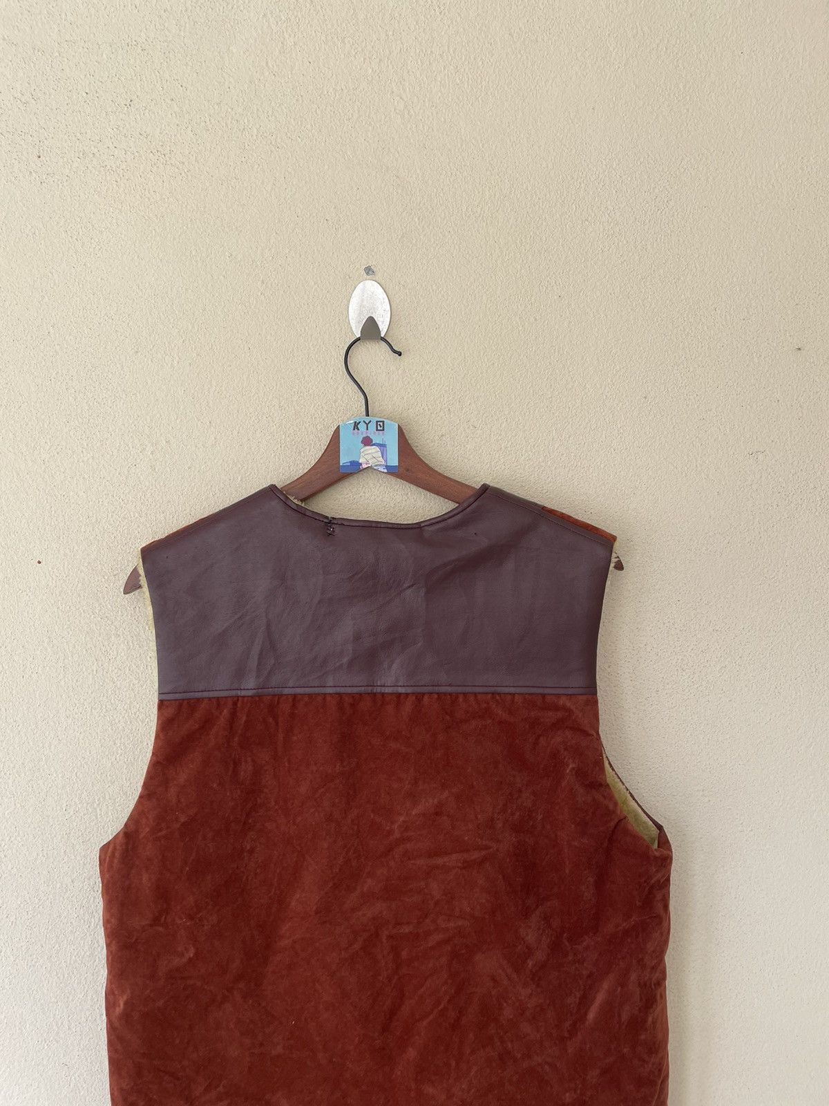 Japanese Brand × Vintage VINTAGE ALIANTAS SHEARLING VEST Size US L / EU 52-54 / 3 - 6 Thumbnail
