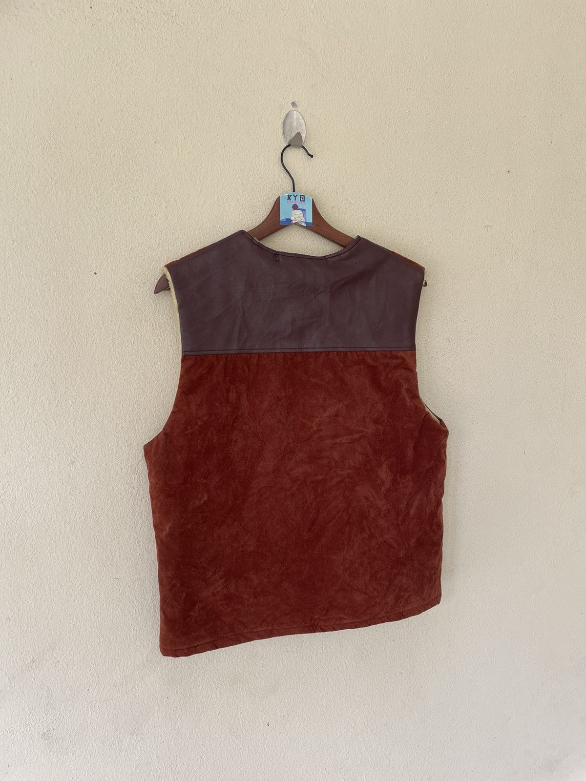 Japanese Brand × Vintage VINTAGE ALIANTAS SHEARLING VEST Size US L / EU 52-54 / 3 - 5 Thumbnail