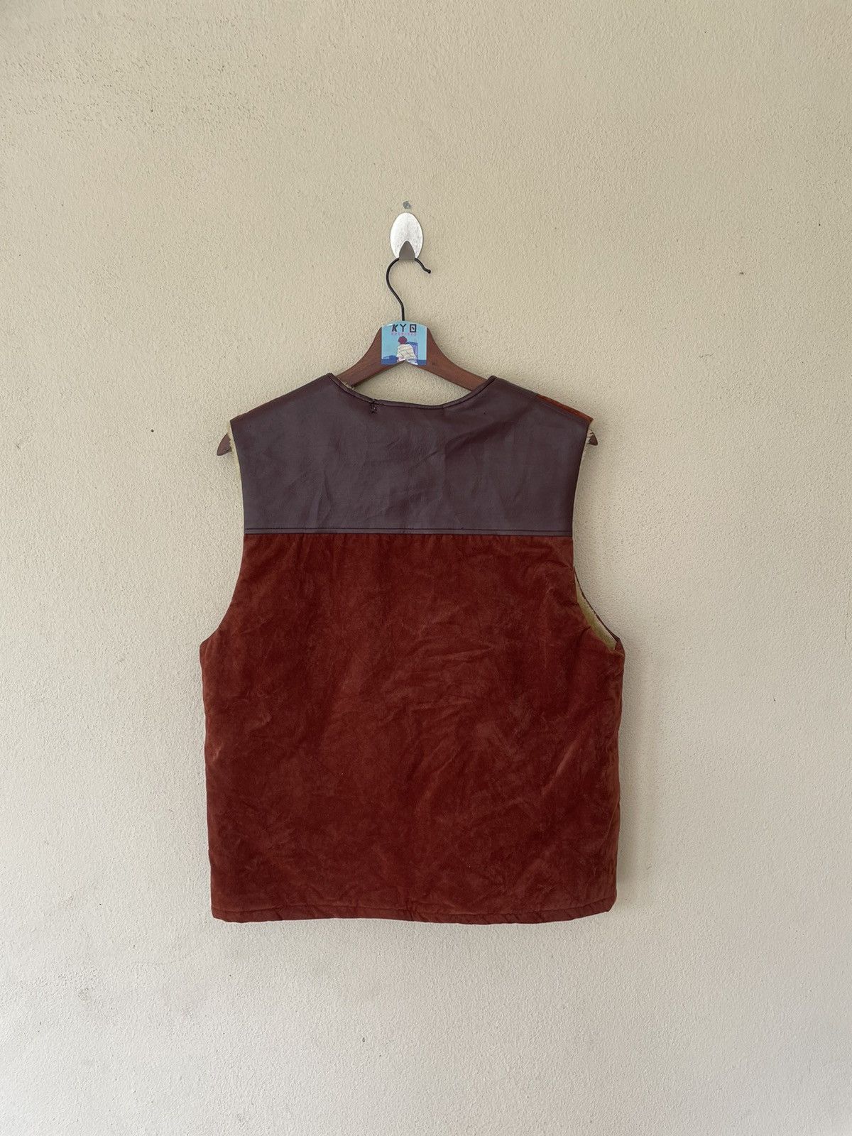 Japanese Brand × Vintage VINTAGE ALIANTAS SHEARLING VEST Size US L / EU 52-54 / 3 - 4 Thumbnail