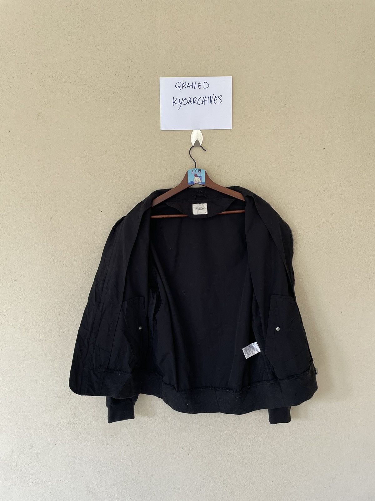 Japanese Brand BROWNY VINTAGE BLACK BOMBERS Size US L / EU 52-54 / 3 - 7 Thumbnail