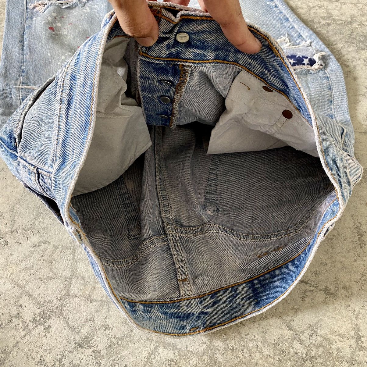 Levi's Vintage 90's Levi's 501 x 88 Tees Splatter Ripped Jeans Size US 30 / EU 46 - 10 Thumbnail