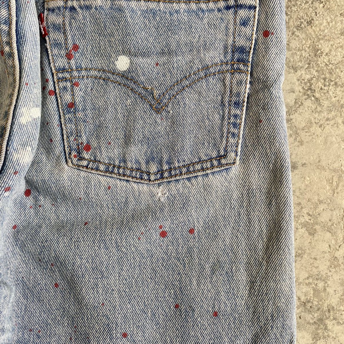 Levi's Vintage 90's Levi's 501 x 88 Tees Splatter Ripped Jeans Size US 30 / EU 46 - 16 Thumbnail