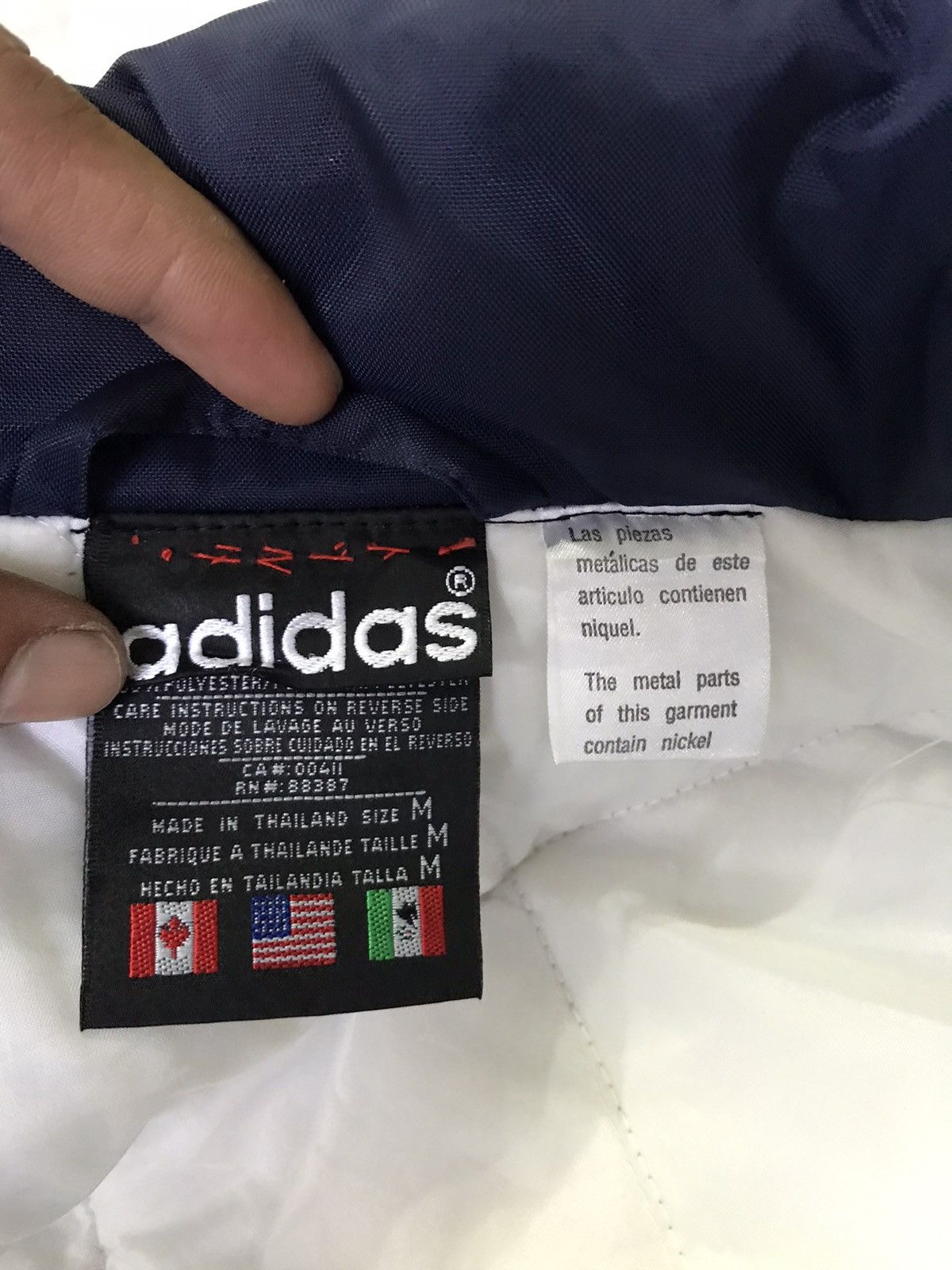 Adidas × Vintage Vintage Adidas Big Logo Stripe Hooded Long Jacket Size US M / EU 48-50 / 2 - 6 Thumbnail