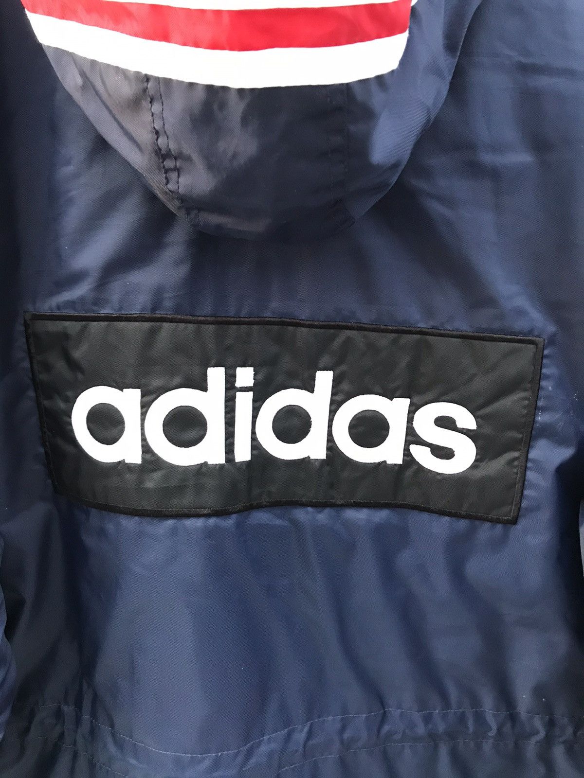 Adidas × Vintage Vintage Adidas Big Logo Stripe Hooded Long Jacket Size US M / EU 48-50 / 2 - 4 Thumbnail