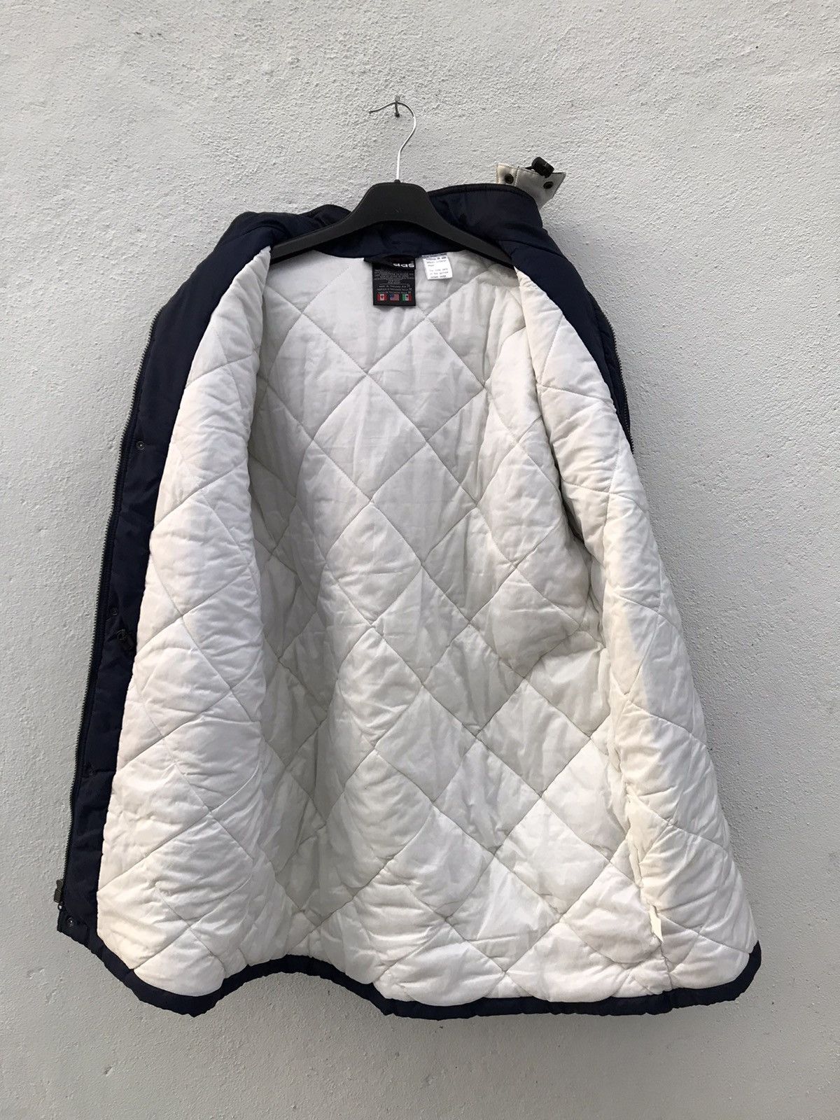 Adidas × Vintage Vintage Adidas Big Logo Stripe Hooded Long Jacket Size US M / EU 48-50 / 2 - 5 Thumbnail
