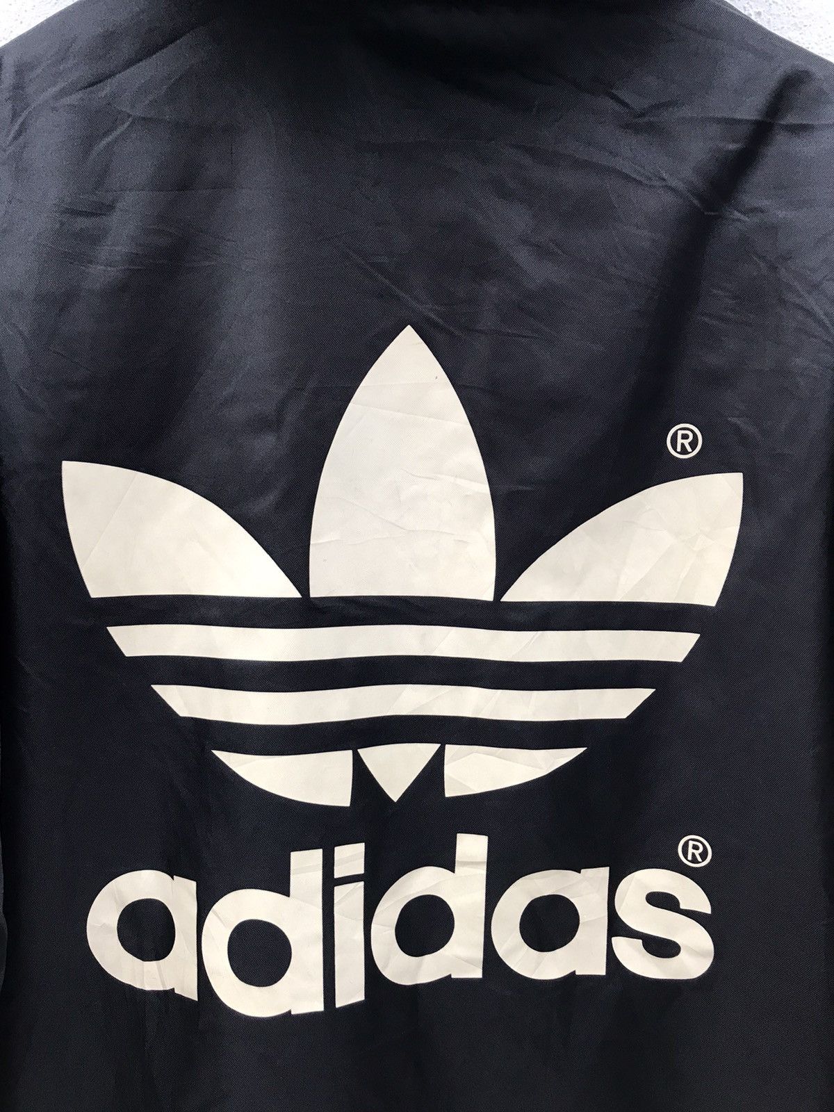 Adidas × Vintage Vintage Adidas Trefoil Big Logo Hoodie Long Parka Jacket Size US M / EU 48-50 / 2 - 4 Thumbnail