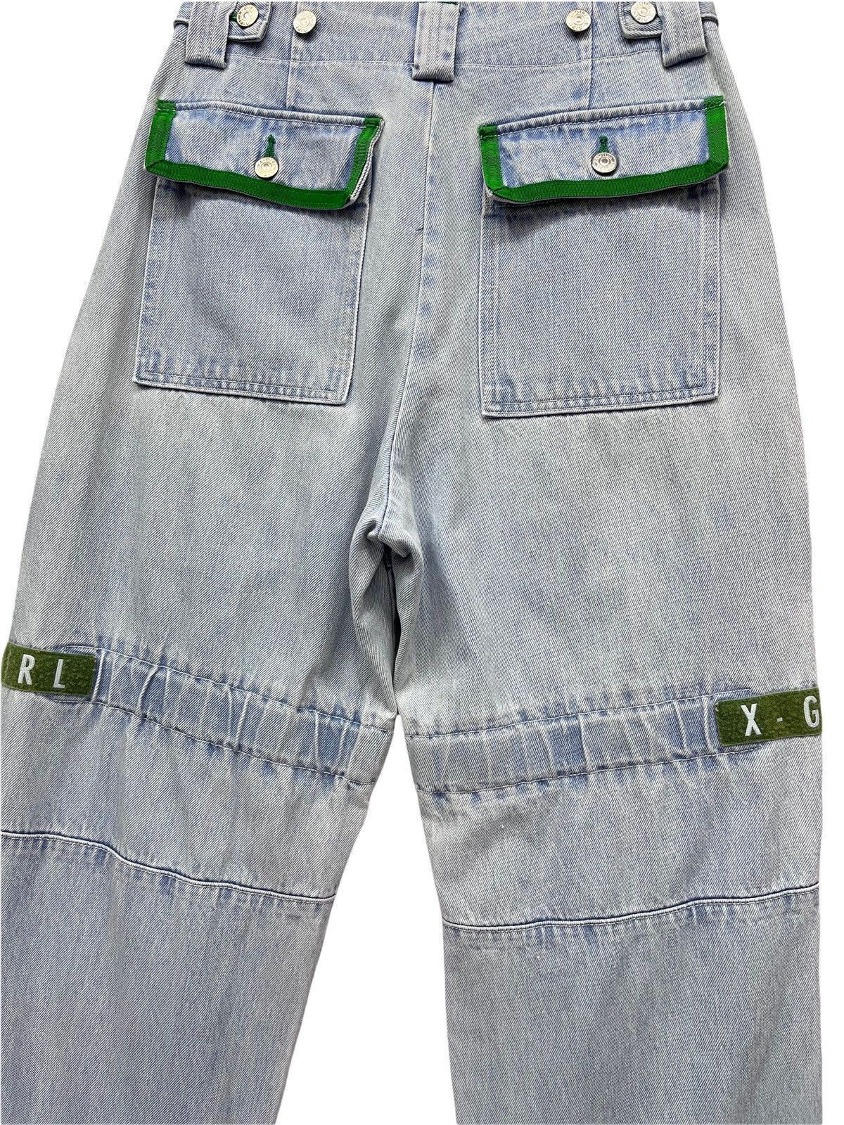 Twisted X 🔥Vtg X-GIRL Japan Bondage Velcro Hip Hop Skate Baggy Denim Size US 27 - 12 Thumbnail