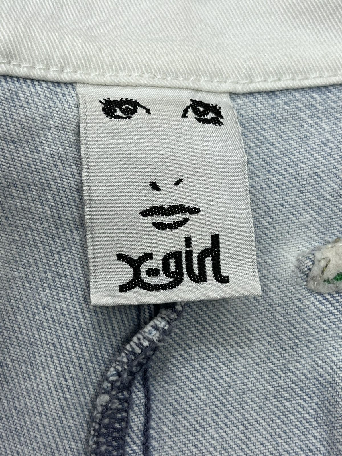 Twisted X 🔥Vtg X-GIRL Japan Bondage Velcro Hip Hop Skate Baggy Denim Size US 27 - 14 Thumbnail