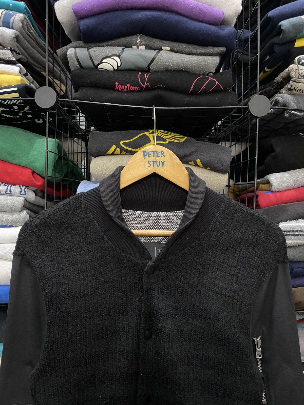 Armani Exchange ARMANI EXCHANCE KNITWEAR VARSITY JACKET Size US XS / EU 42 / 0 - 4 Thumbnail