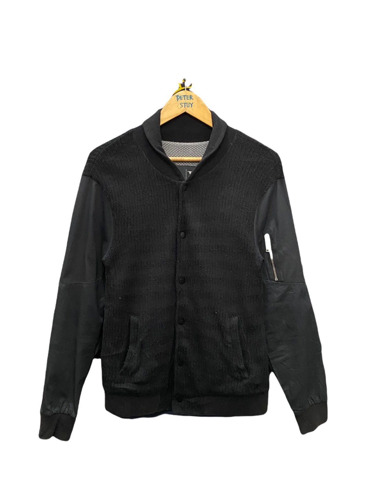Armani Exchange ARMANI EXCHANCE KNITWEAR VARSITY JACKET Size US XS / EU 42 / 0 - 1 Thumbnail