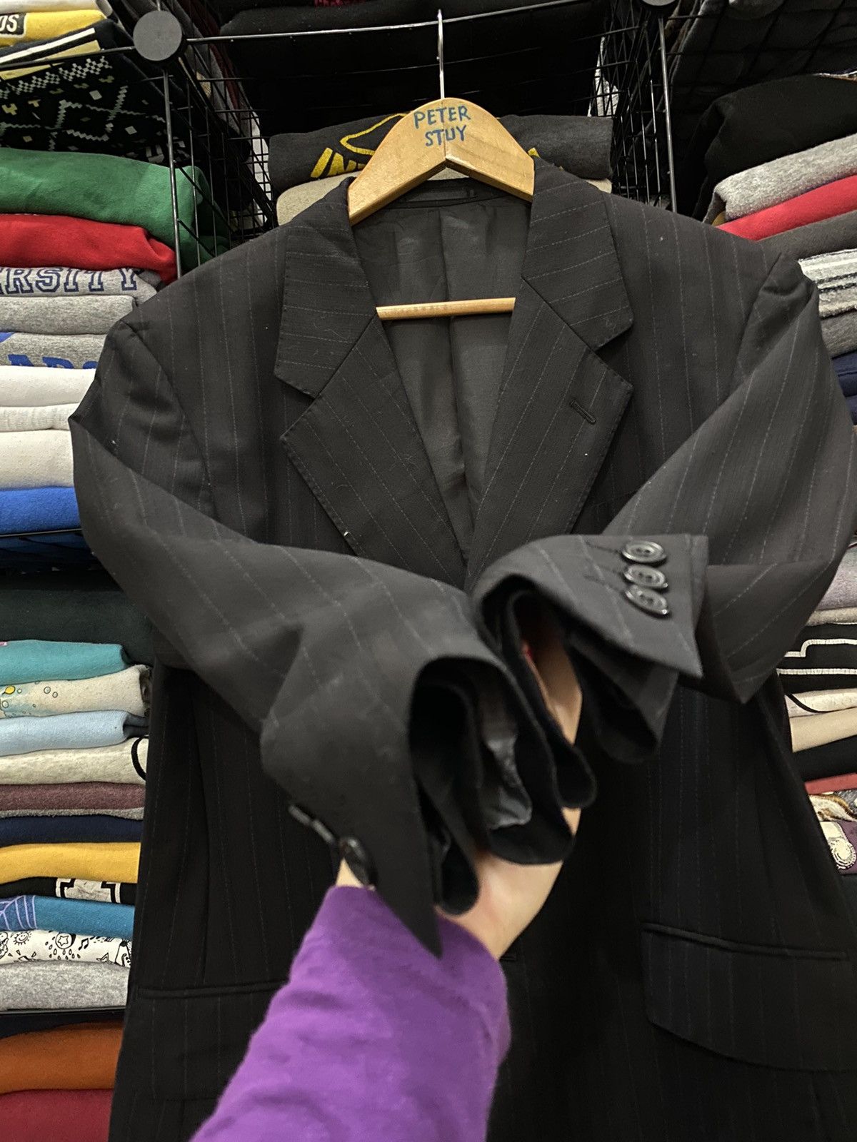 Gianni Valentino × Valentino 🔥NEW🔥GIANNI VALENTINO BLACK MAN’S FORMAL BLAZER Size US M / EU 48-50 / 2 - 7 Thumbnail