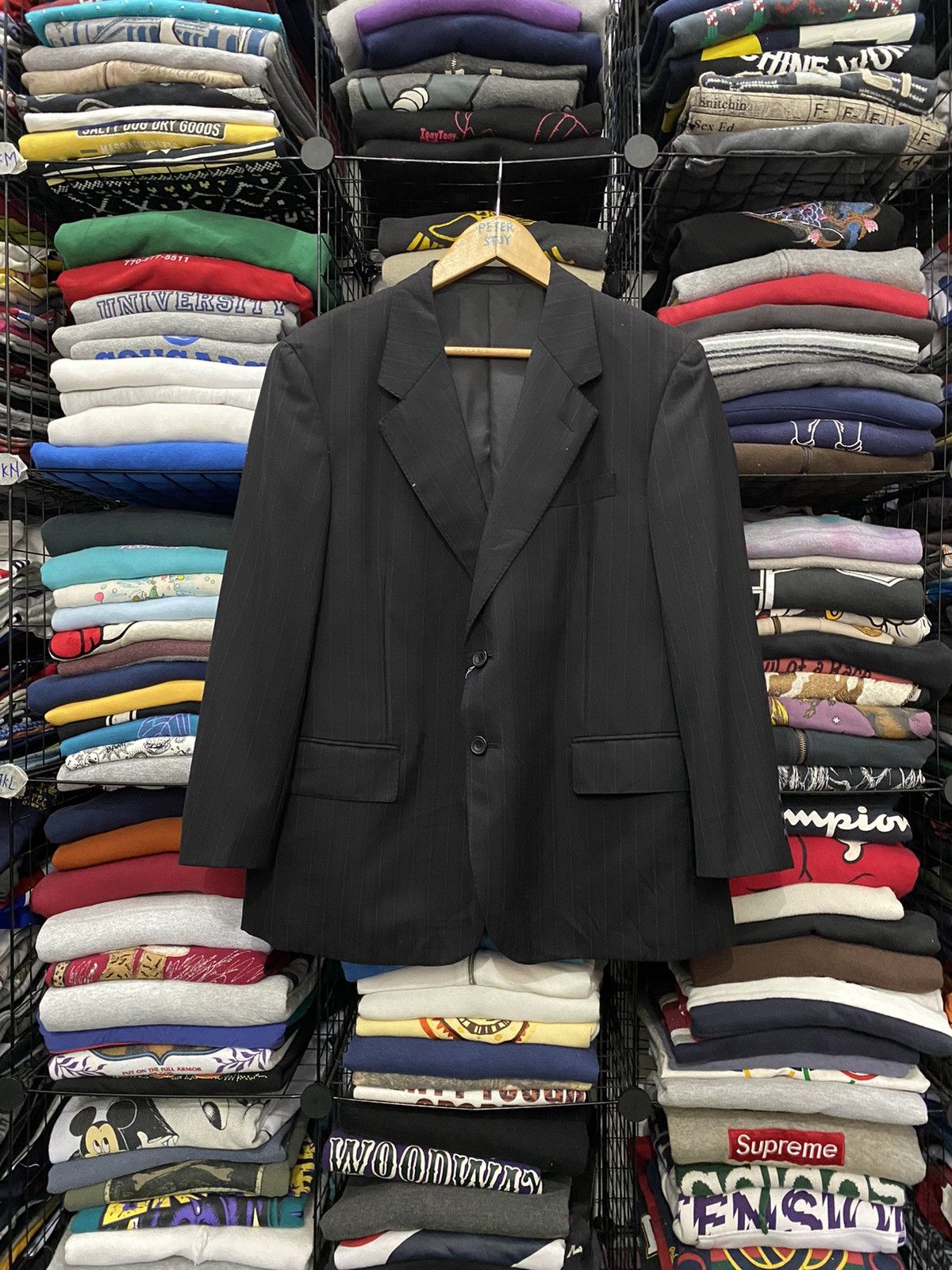 Gianni Valentino × Valentino 🔥NEW🔥GIANNI VALENTINO BLACK MAN’S FORMAL BLAZER Size US M / EU 48-50 / 2 - 2 Thumbnail