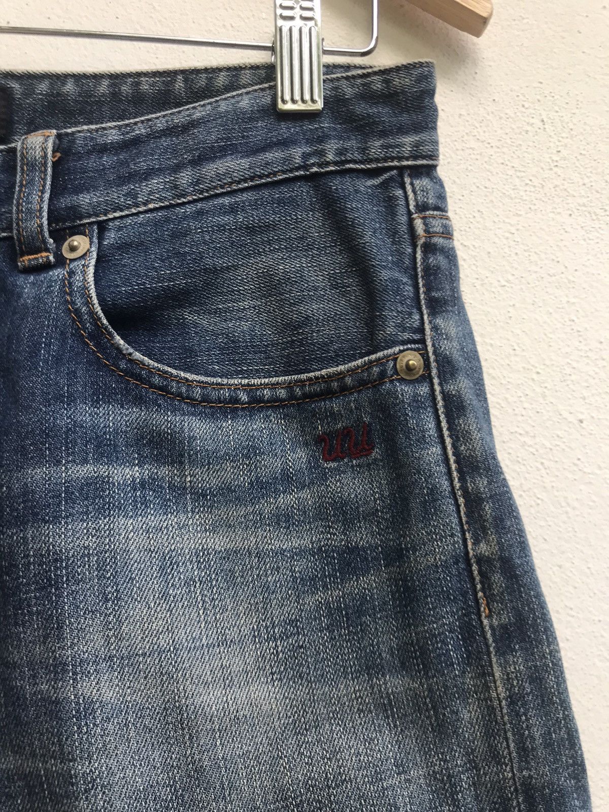 Undercover × Uniqlo Zipped Pocket Washed Indigo Denim Size US 30 / EU 46 - 4 Thumbnail