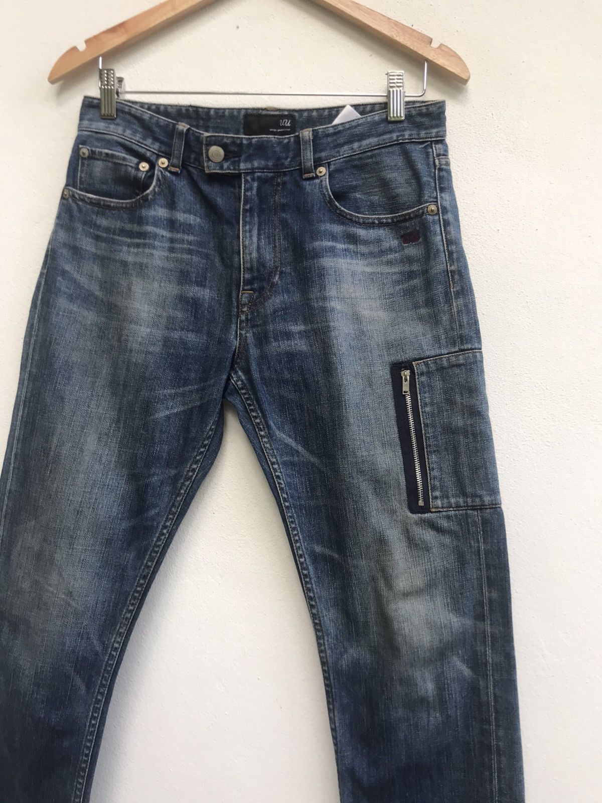Undercover × Uniqlo Zipped Pocket Washed Indigo Denim Size US 30 / EU 46 - 1 Thumbnail