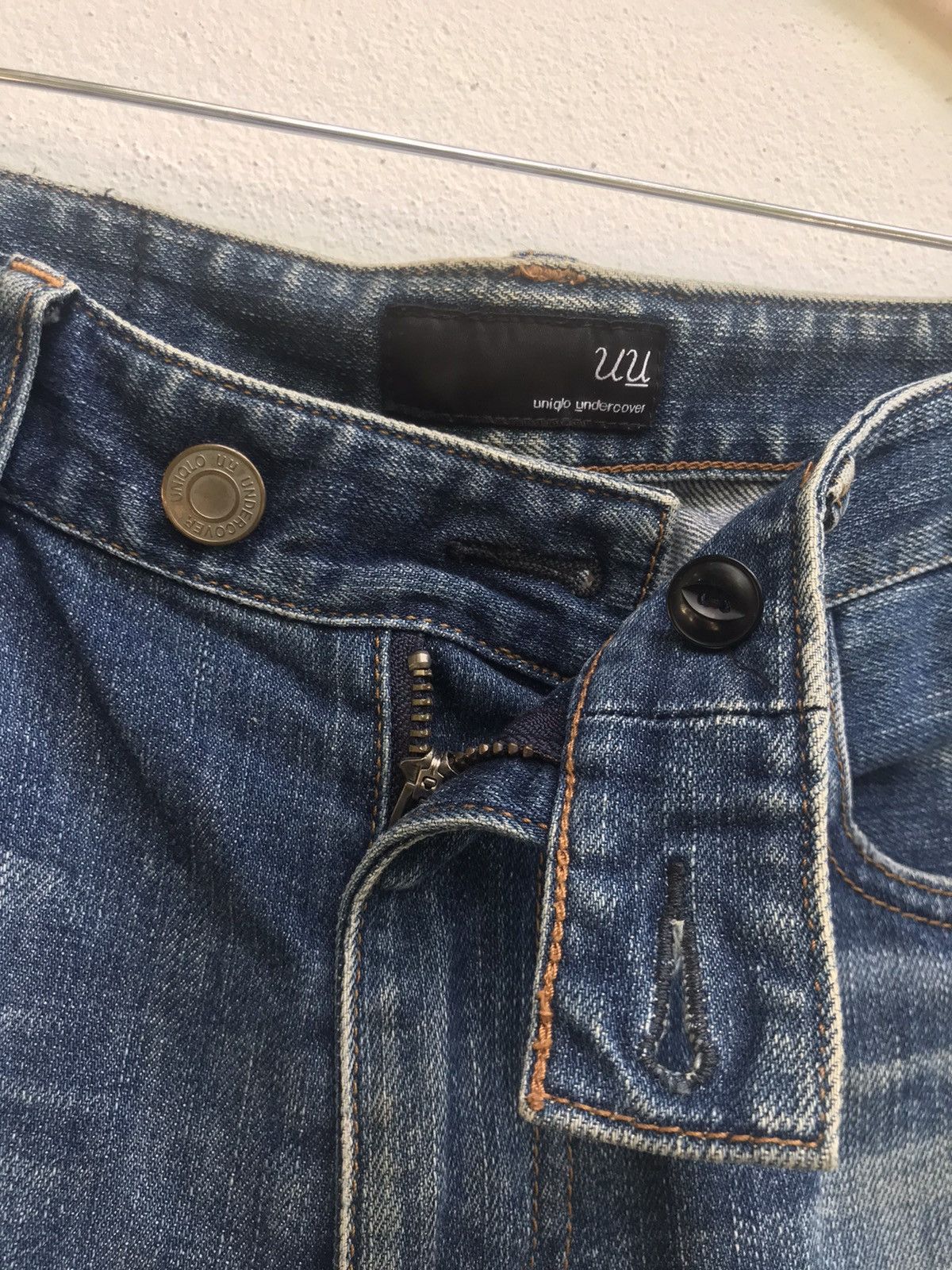Undercover × Uniqlo Zipped Pocket Washed Indigo Denim Size US 30 / EU 46 - 14 Thumbnail