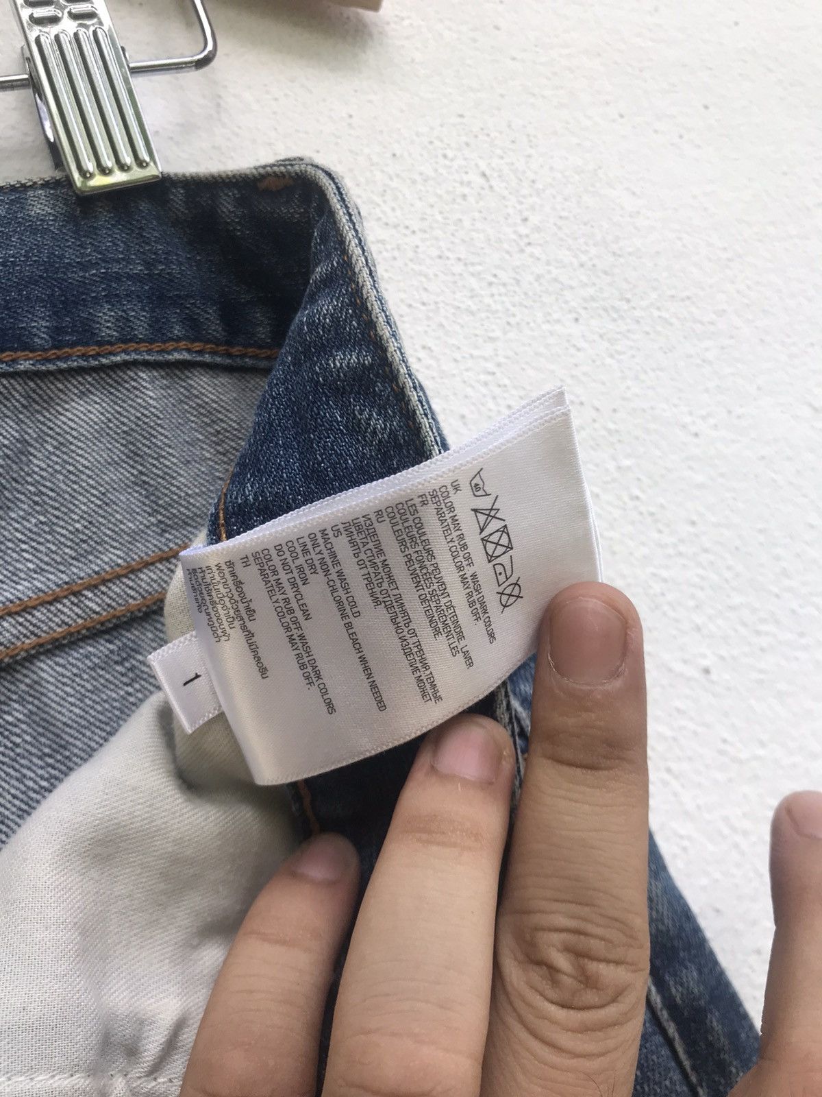 Undercover × Uniqlo Zipped Pocket Washed Indigo Denim Size US 30 / EU 46 - 17 Thumbnail