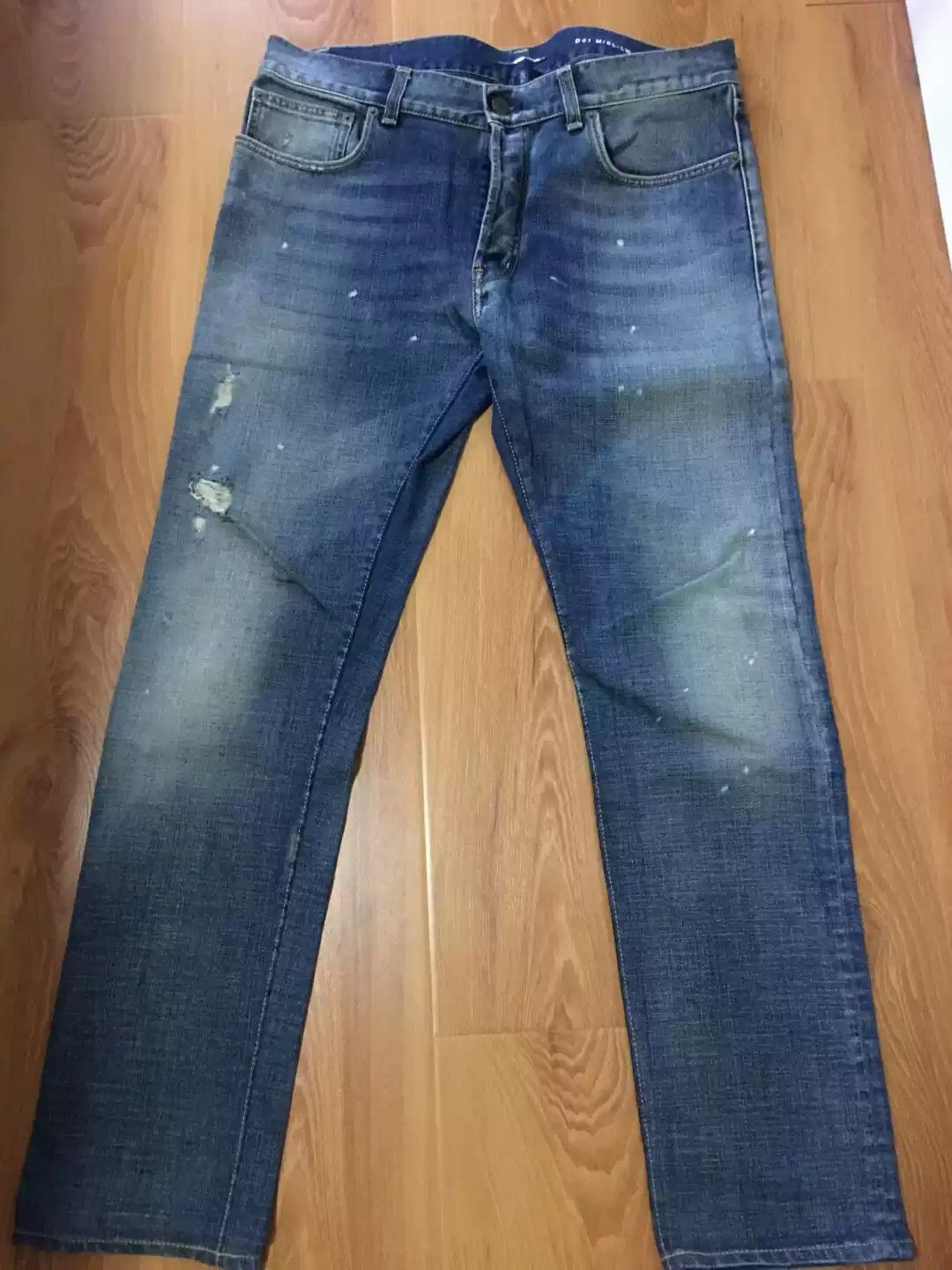 Saint Laurent Vandalism Painted jeans