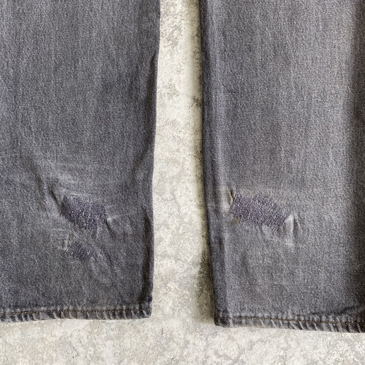 Levi's Size 32x33 Vintage Late 80's Levi's 501 Ash Grey Denim Jeans Size US 32 / EU 48 - 15 Thumbnail