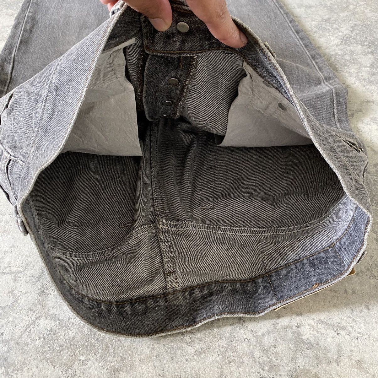 Levi's Size 32x33 Vintage Late 80's Levi's 501 Ash Grey Denim Jeans Size US 32 / EU 48 - 10 Thumbnail