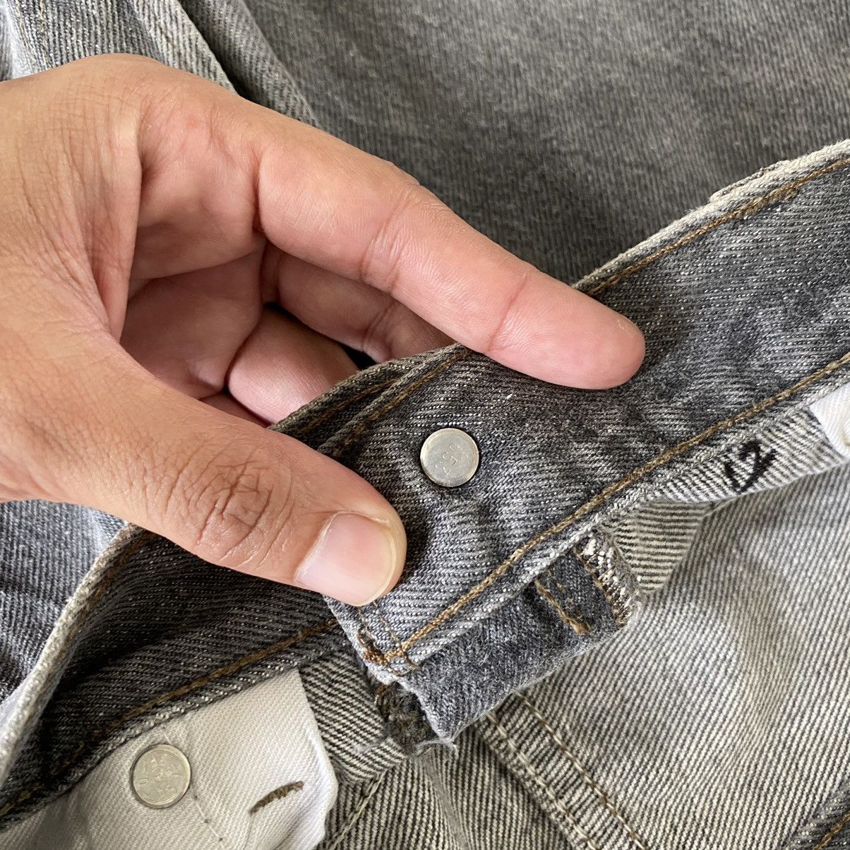 Levi's Size 32x33 Vintage Late 80's Levi's 501 Ash Grey Denim Jeans Size US 32 / EU 48 - 8 Thumbnail