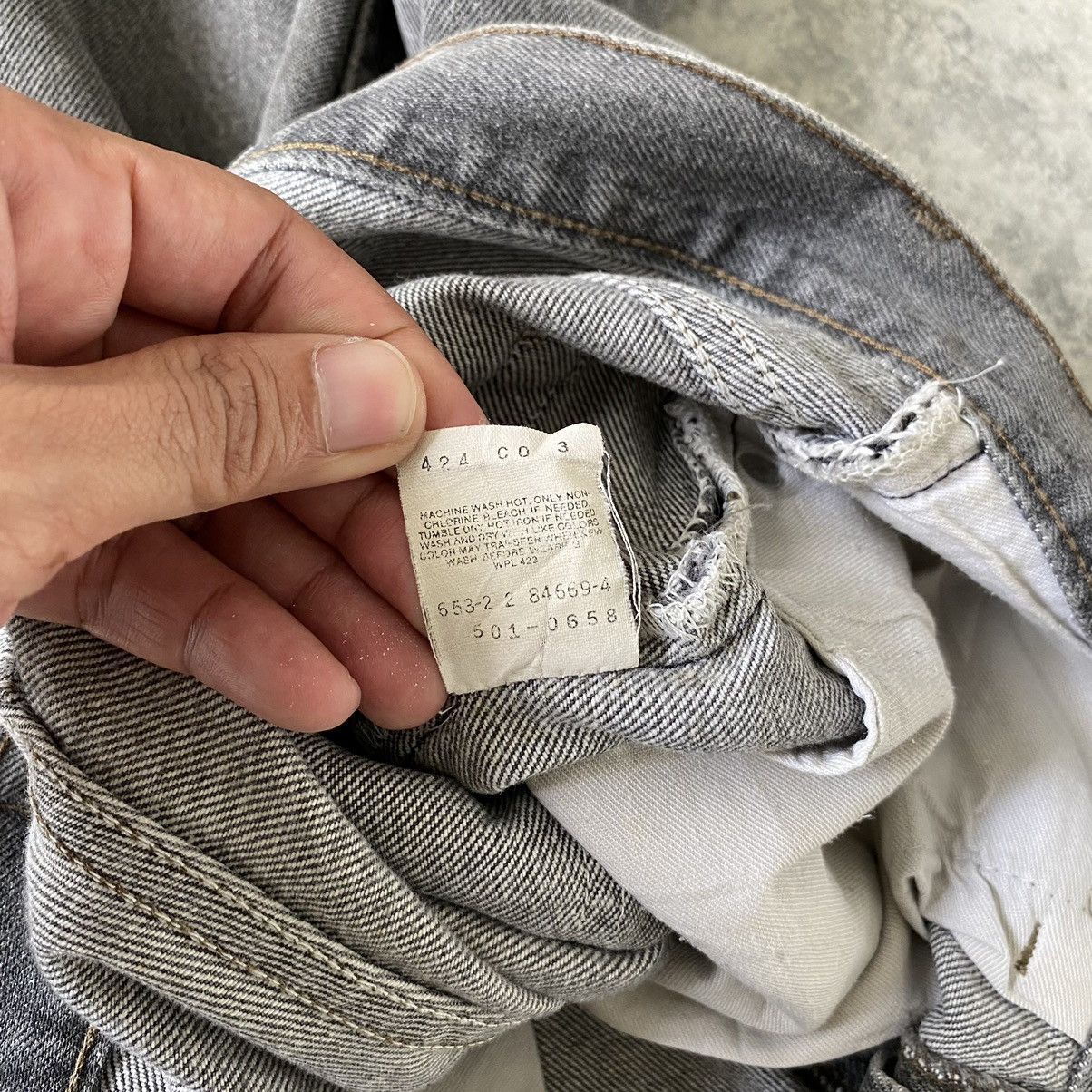 Levi's Size 32x33 Vintage Late 80's Levi's 501 Ash Grey Denim Jeans Size US 32 / EU 48 - 19 Thumbnail
