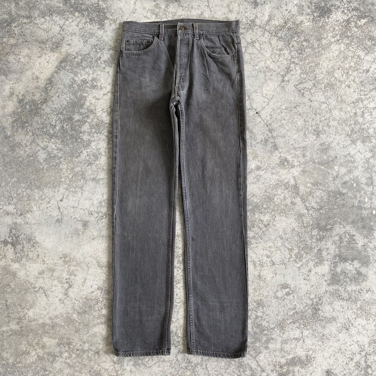 Levi's Size 32x33 Vintage Late 80's Levi's 501 Ash Grey Denim Jeans Size US 32 / EU 48 - 1 Thumbnail
