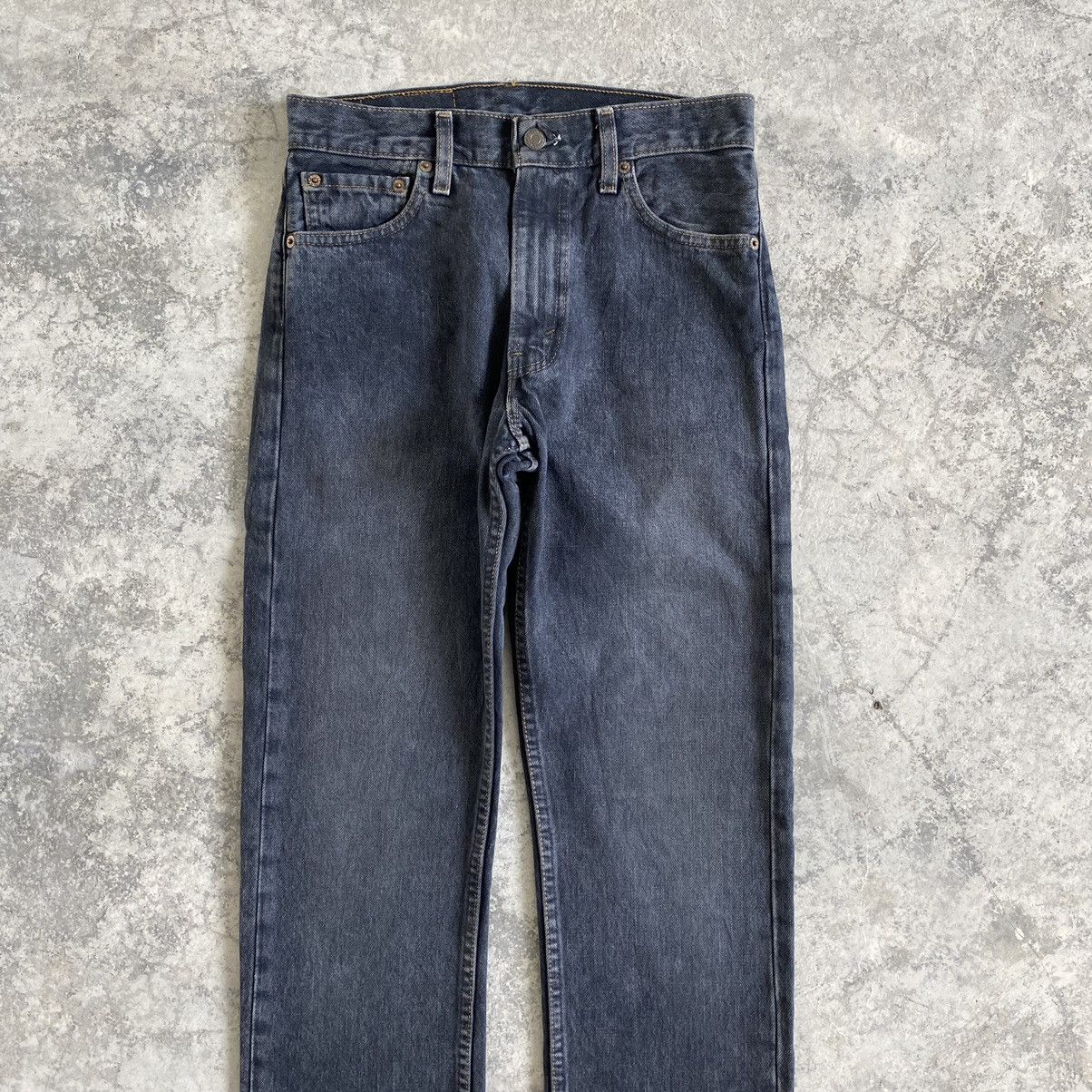 Levi's Vintage 2000’s Levi's 505 Faded Black Denim Jeans Size US 28 / EU 44 - 2 Thumbnail