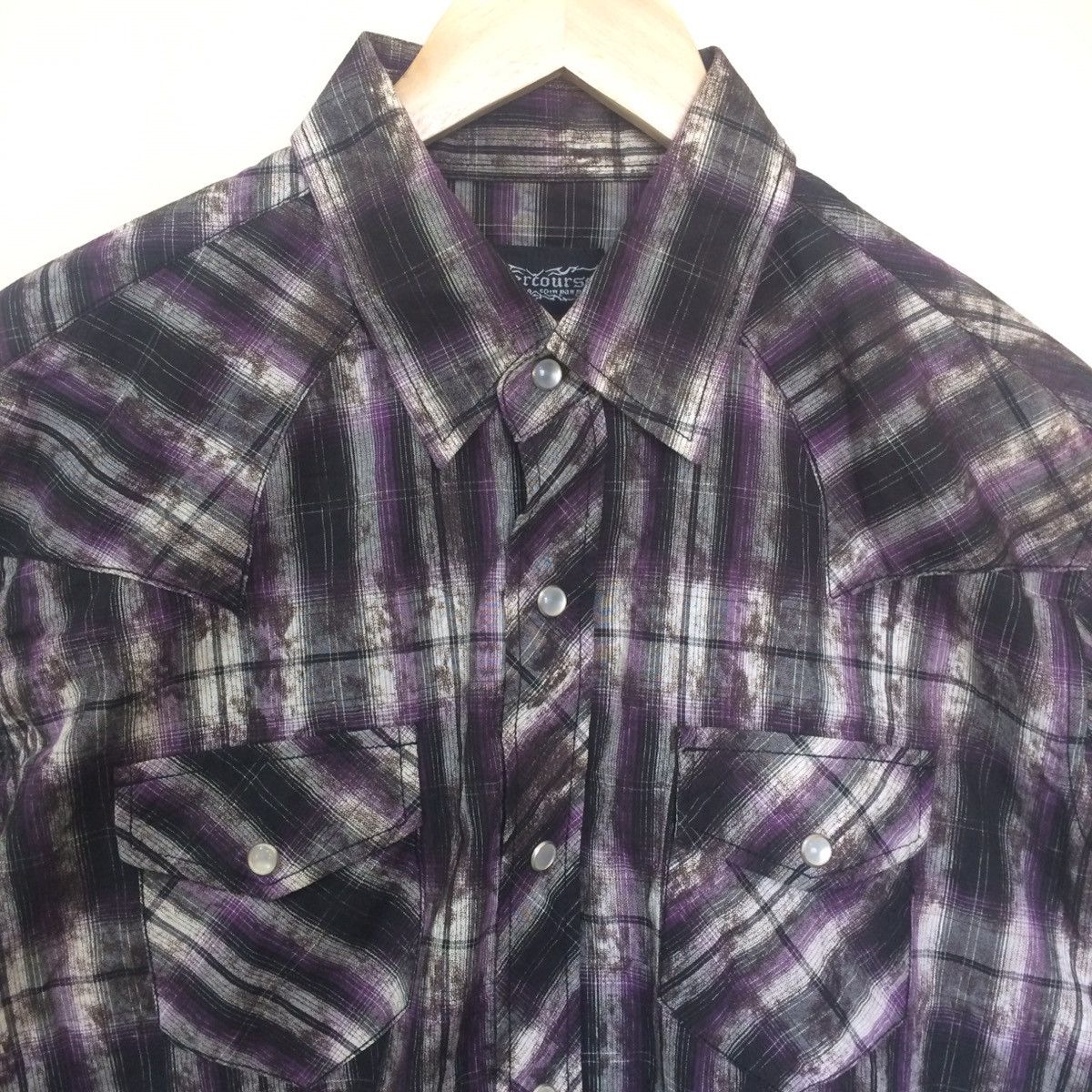 Japanese Brand Japanese brand abstract buttom up pearl snapbuttom Size US L / EU 52-54 / 3 - 3 Thumbnail