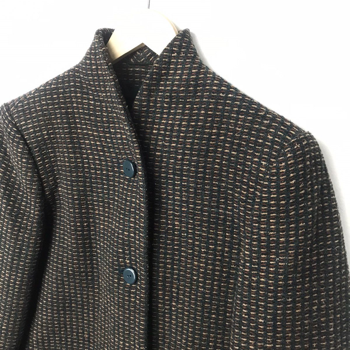 Max Mara Vintage Max Mara sportmax Tweed Knitted Buttom jacket Size M / US 6-8 / IT 42-44 - 4 Thumbnail