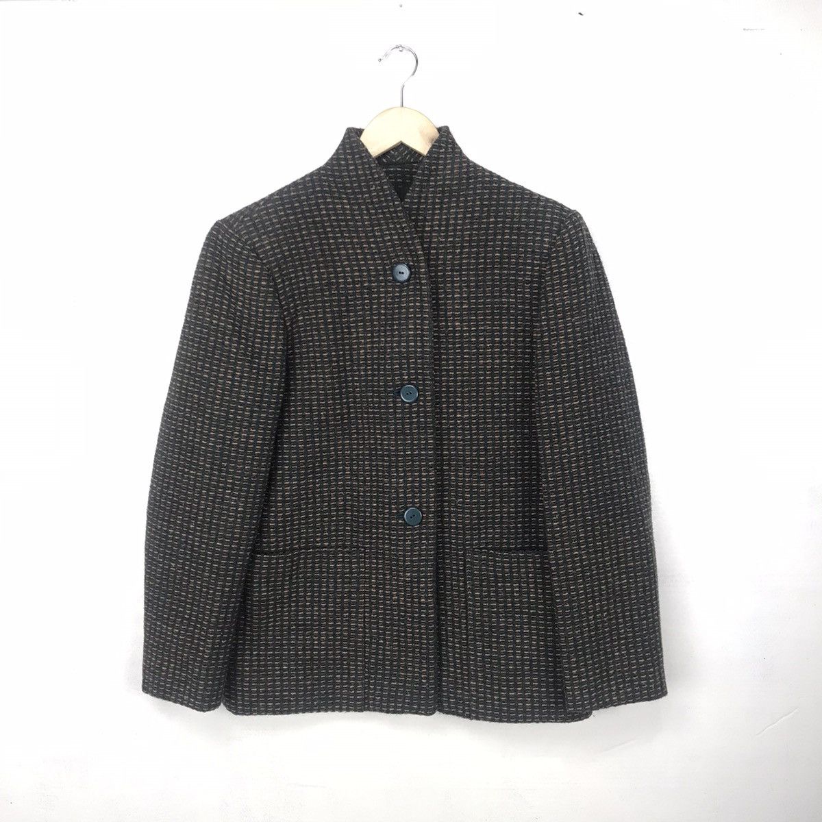 Max Mara Vintage Max Mara sportmax Tweed Knitted Buttom jacket Size M / US 6-8 / IT 42-44 - 2 Thumbnail