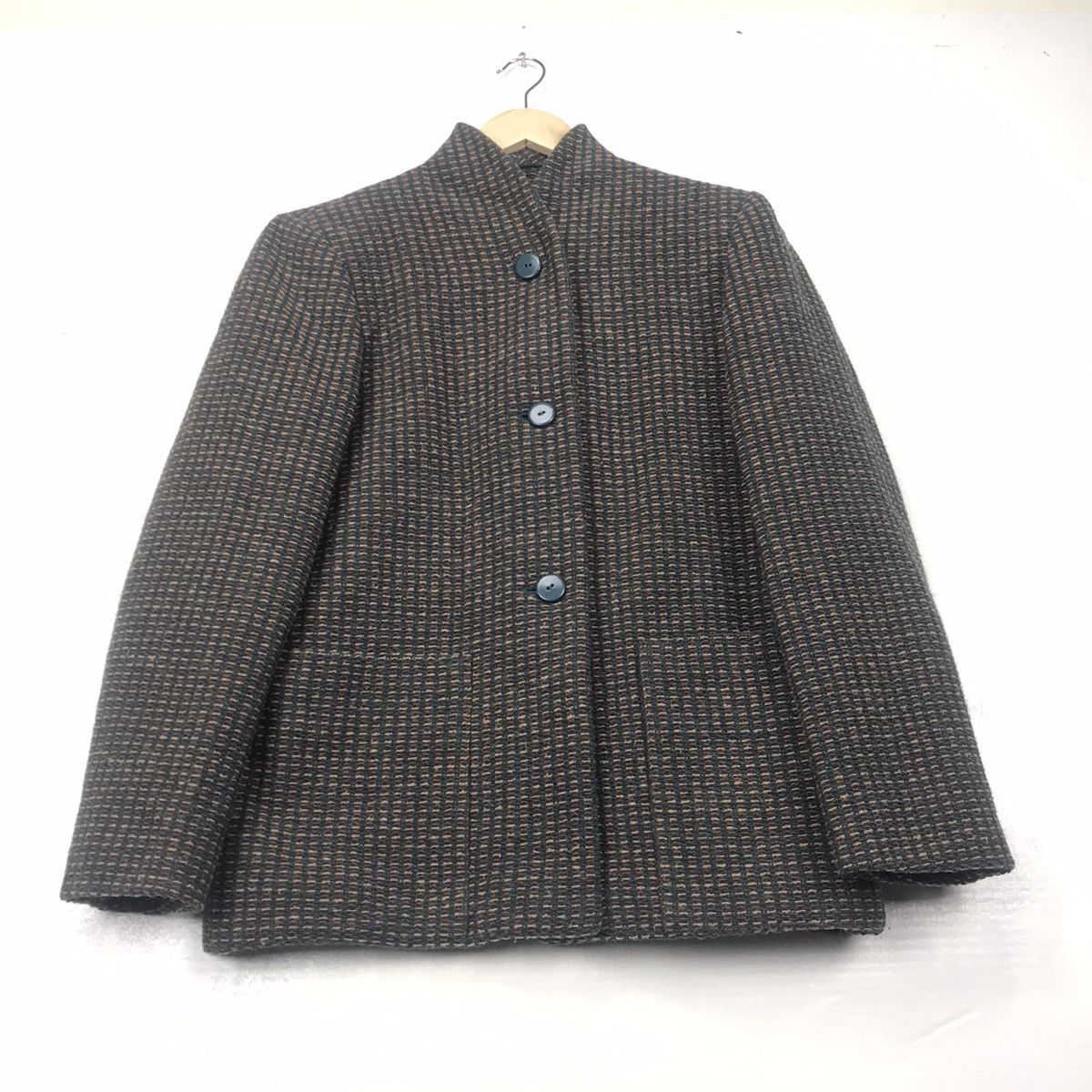 Max Mara Vintage Max Mara sportmax Tweed Knitted Buttom jacket Size M / US 6-8 / IT 42-44 - 3 Thumbnail