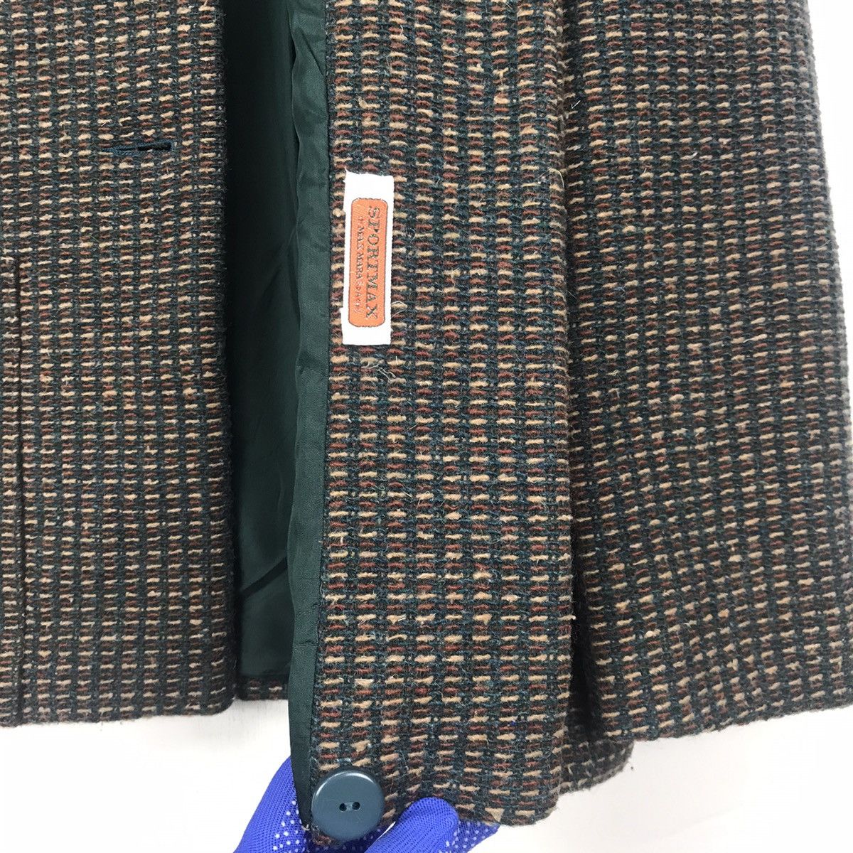 Max Mara Vintage Max Mara sportmax Tweed Knitted Buttom jacket Size M / US 6-8 / IT 42-44 - 8 Thumbnail