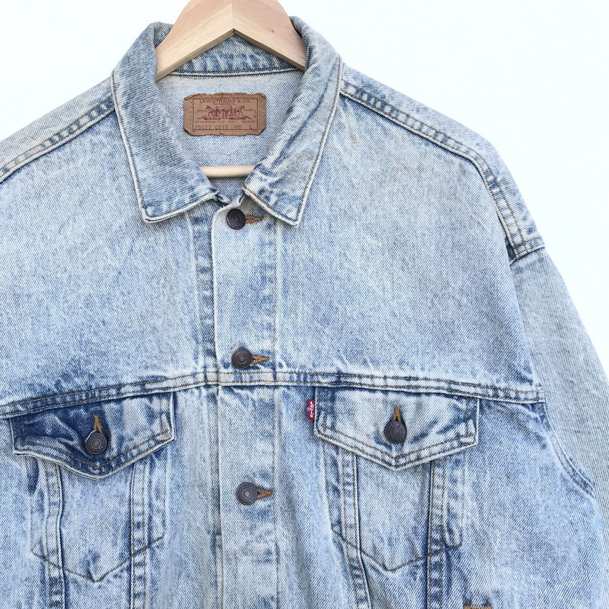 Levi's Vintage Clothing Vintage Levis 70s dirty trucker denim jacket 70507 code Size US L / EU 52-54 / 3 - 2 Thumbnail