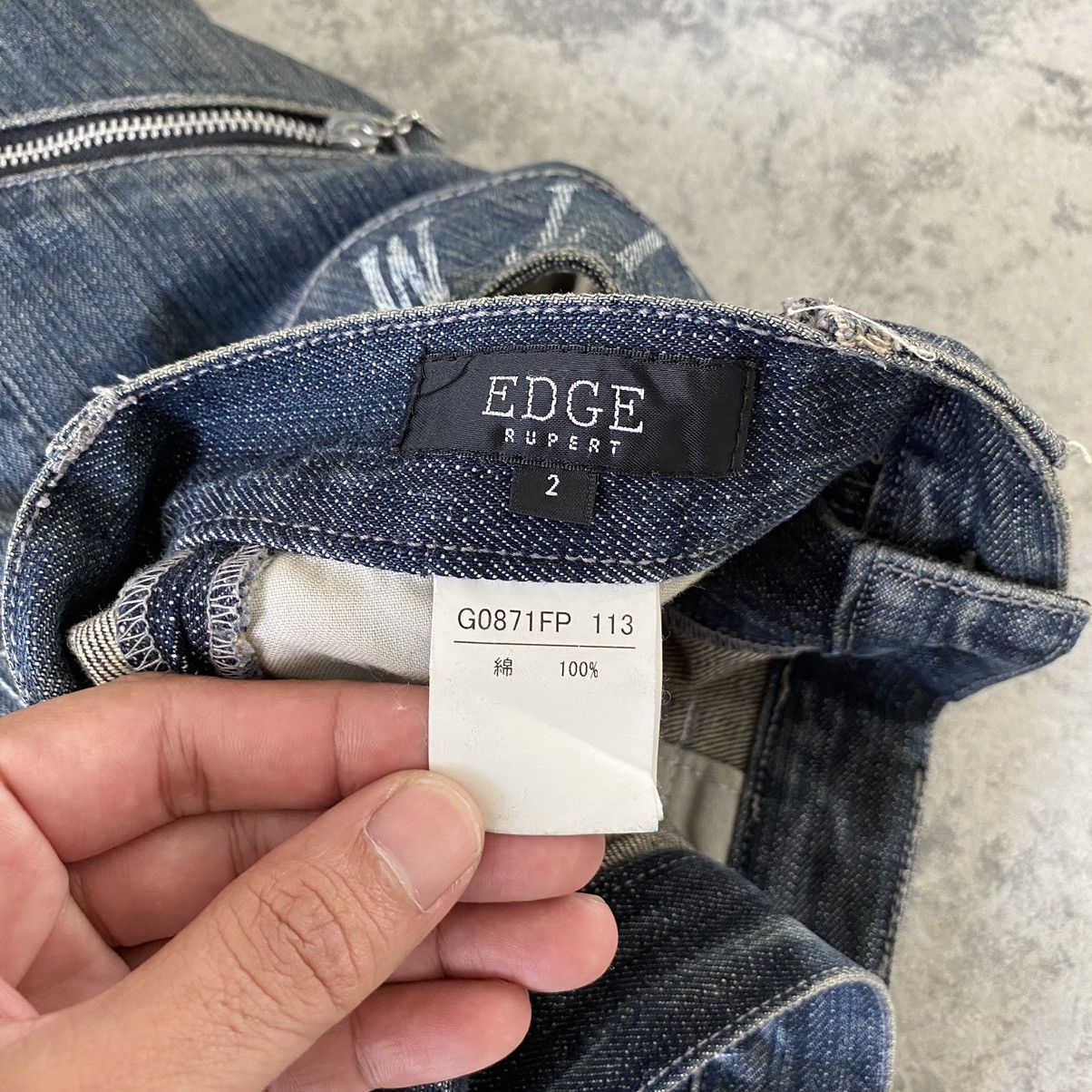 Japanese Brand Edge Rupert Japan New Brit Modern Slim Jeans Size US 31 - 18 Thumbnail