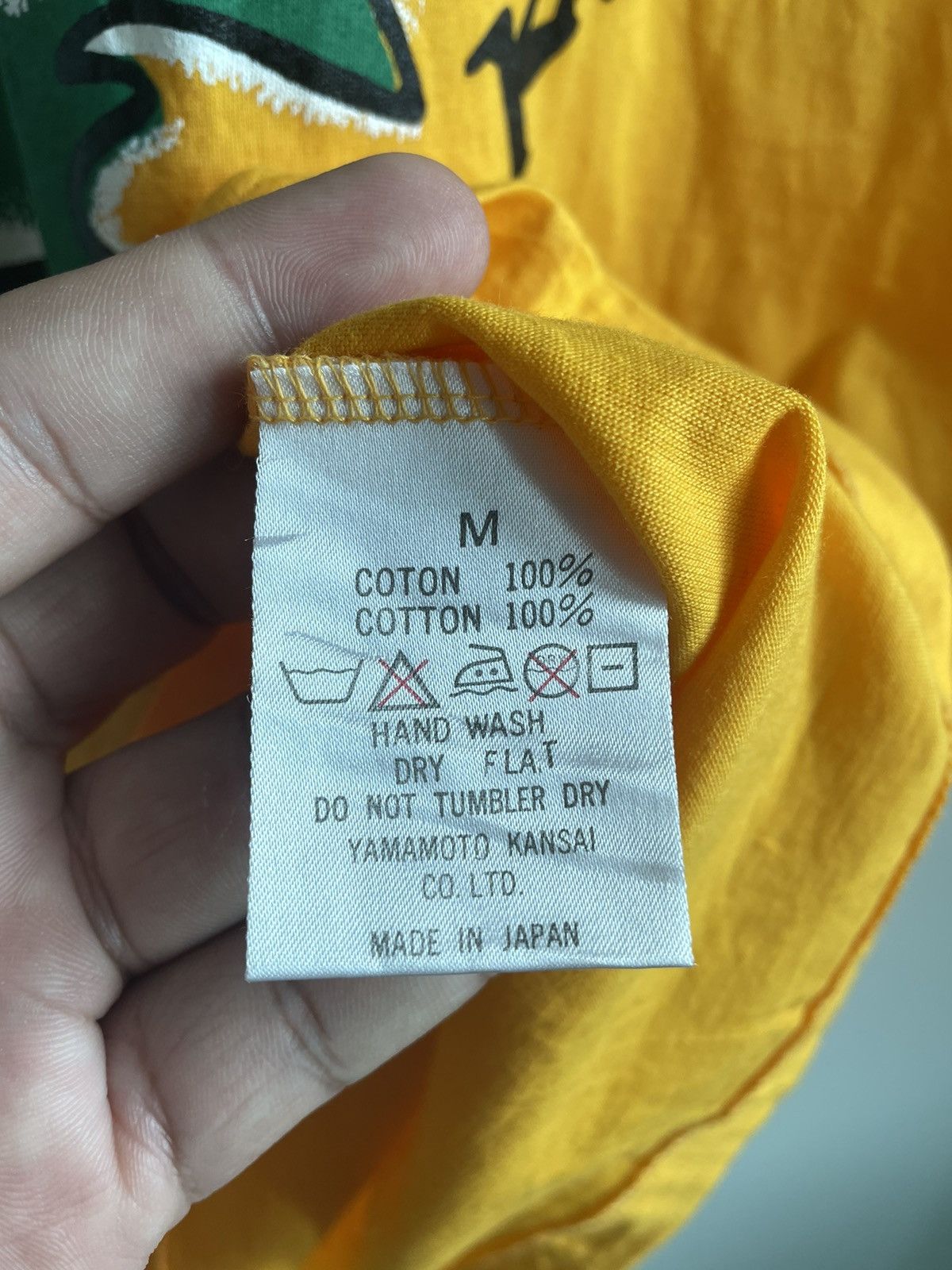 Japanese Brand × Kansai Yamamoto VINTAGE KANSAI YAMAMOTO INTERNATIONAL YELLOW SHIRT Size US M / EU 48-50 / 2 - 10 Thumbnail