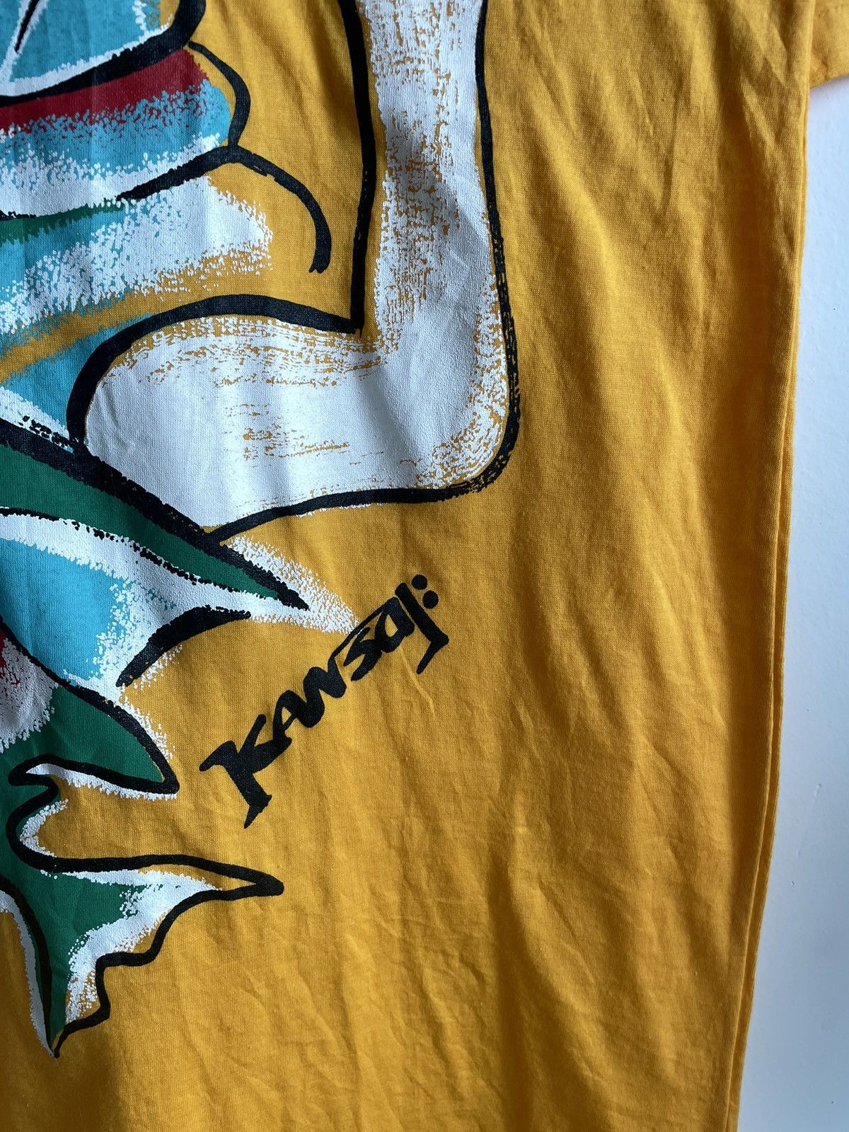 Japanese Brand × Kansai Yamamoto VINTAGE KANSAI YAMAMOTO INTERNATIONAL YELLOW SHIRT Size US M / EU 48-50 / 2 - 5 Thumbnail