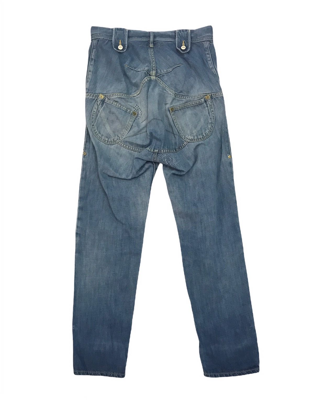 mercibeaucoup RARE Mercibeaucoup Issey Miyake Patches Denim Pant Size US 31 - 2 Thumbnail