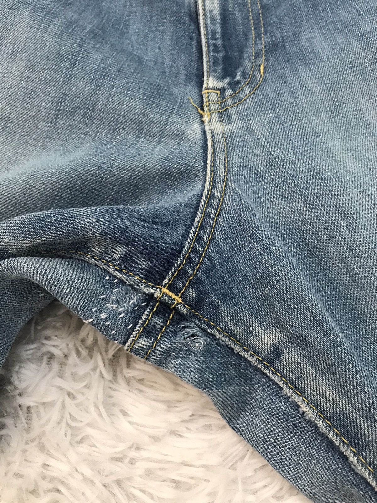 mercibeaucoup RARE Mercibeaucoup Issey Miyake Patches Denim Pant Size US 31 - 16 Thumbnail