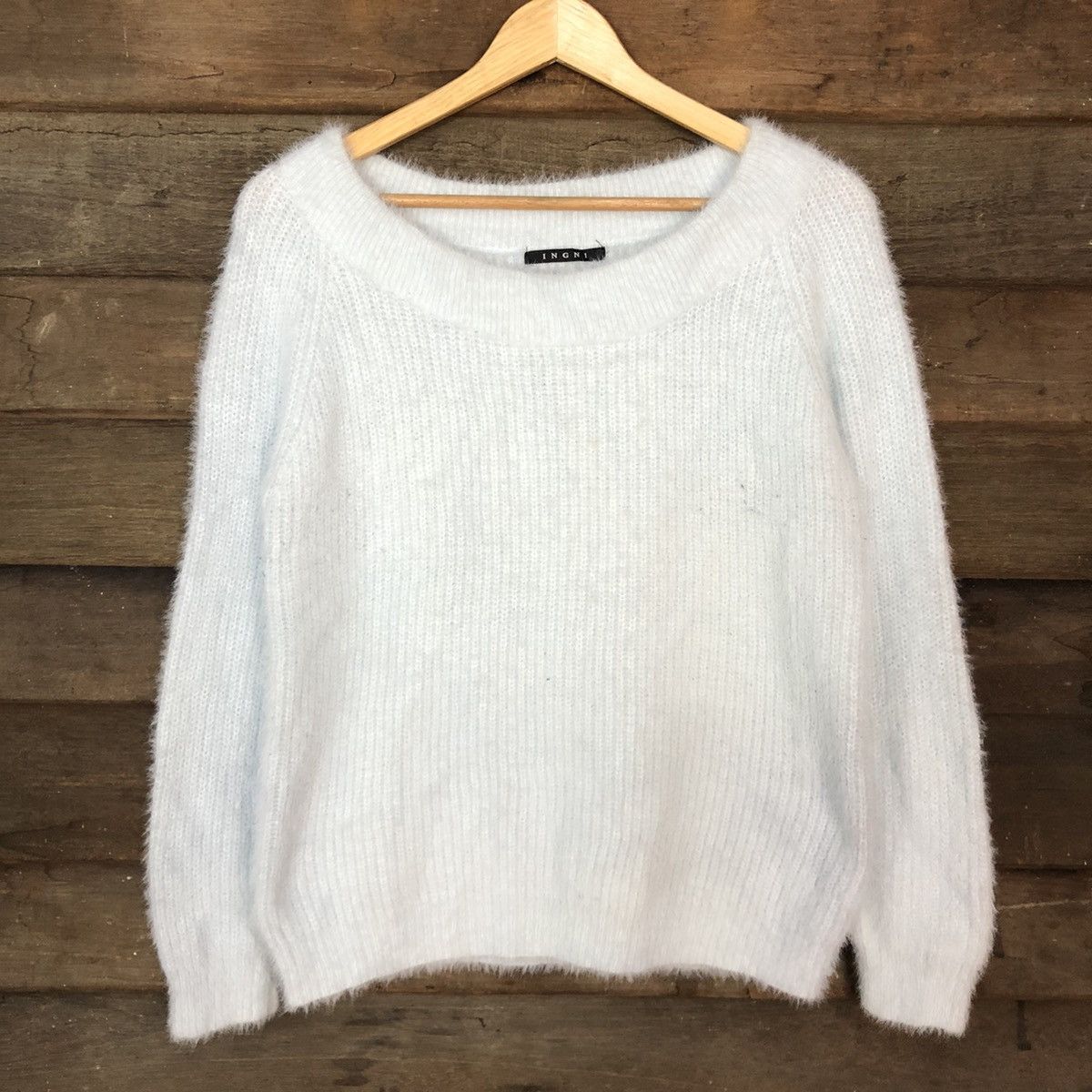 Grailed DLL Igni Soft Blue Mohair shag shaggy fur Knitwear #c1042 Size US M / EU 48-50 / 2 - 8 Thumbnail