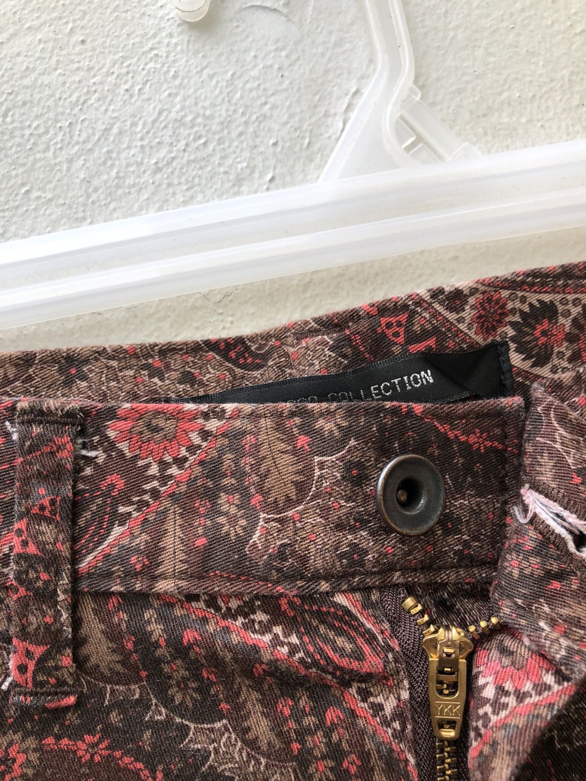 Vintage Grosso Collection Japan Paisley Stretch Psychedelic Jeans Size US 31 - 8 Thumbnail