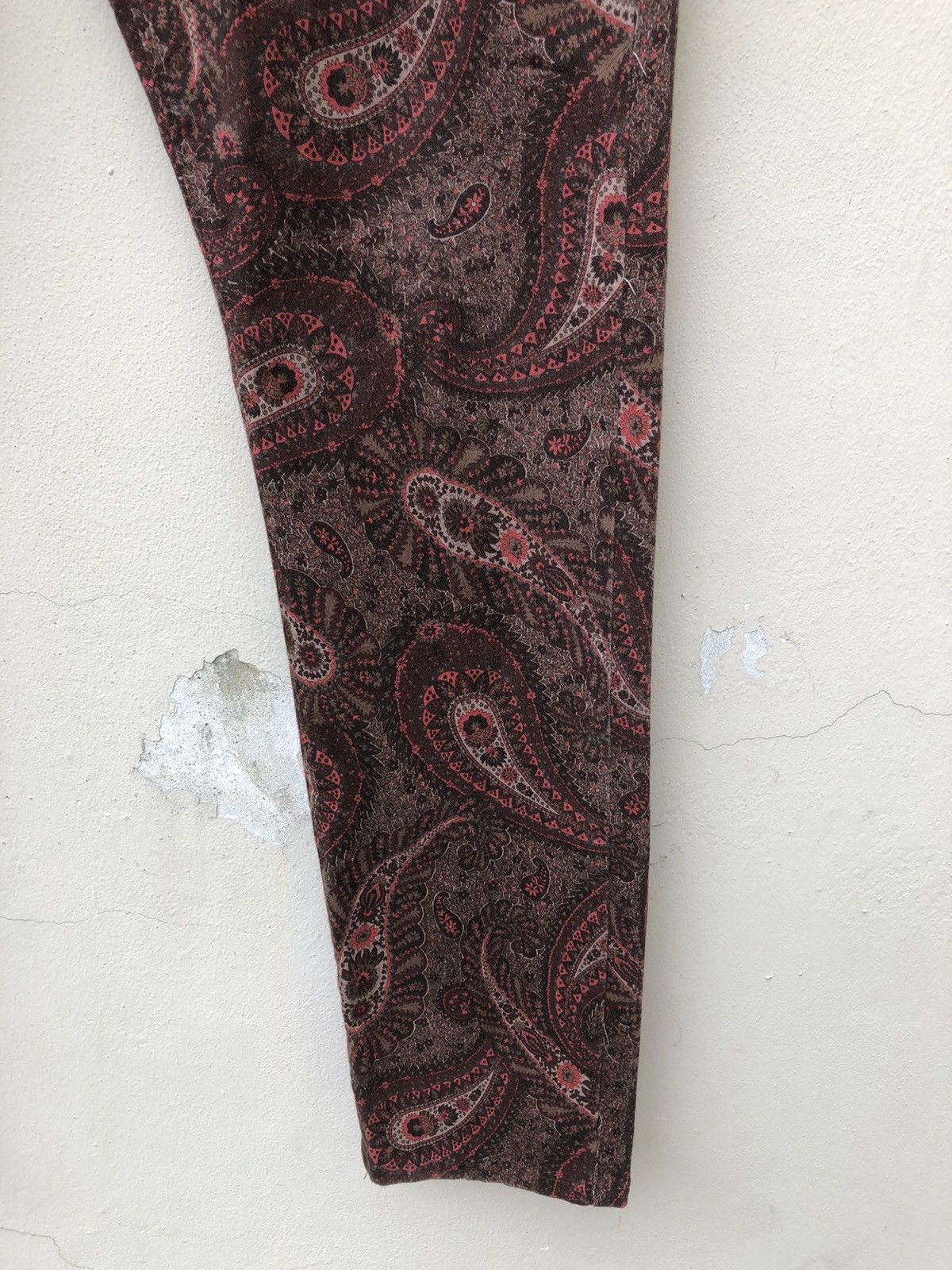 Vintage Grosso Collection Japan Paisley Stretch Psychedelic Jeans Size US 31 - 13 Thumbnail