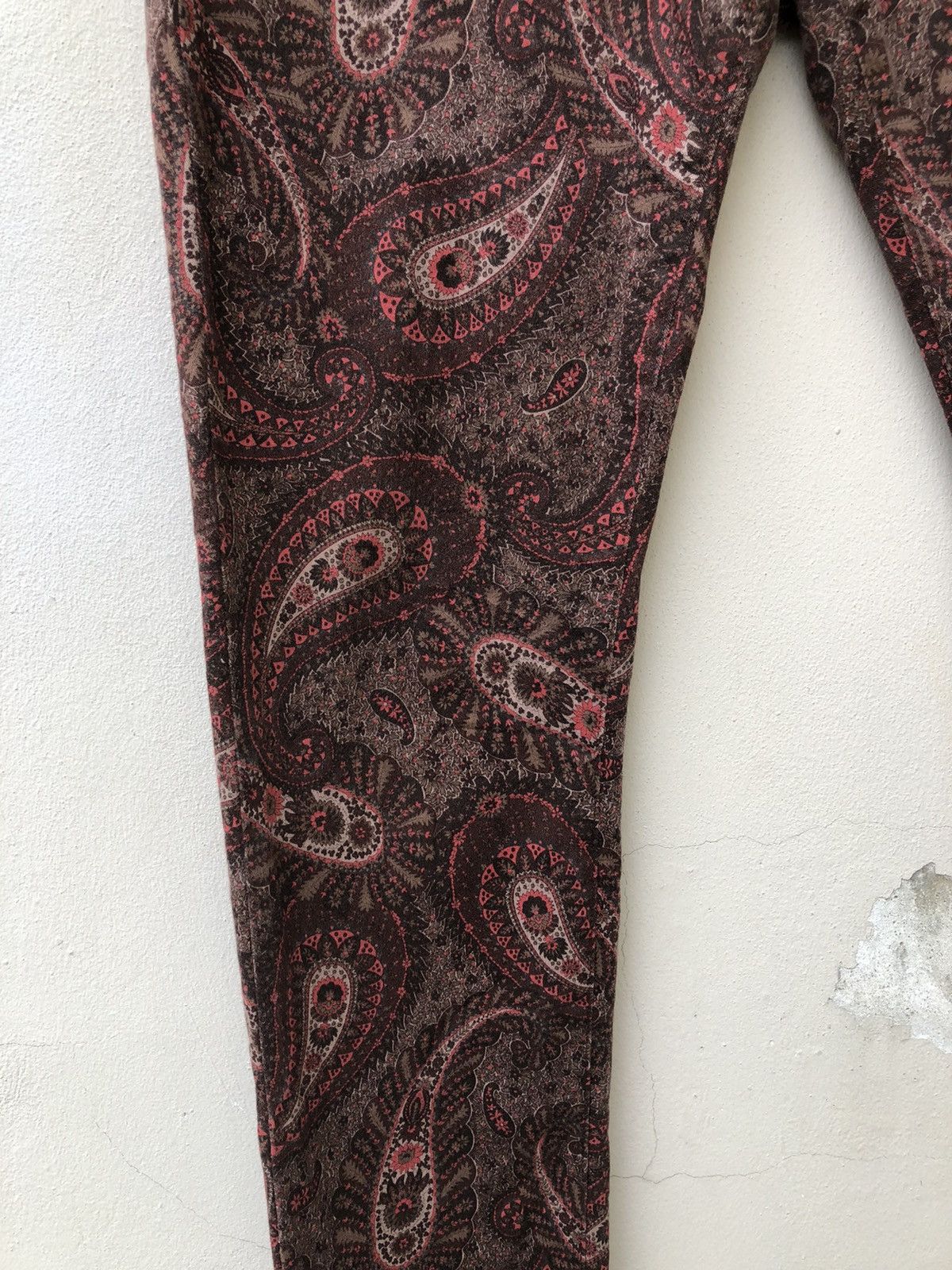 Vintage Grosso Collection Japan Paisley Stretch Psychedelic Jeans Size US 31 - 10 Thumbnail