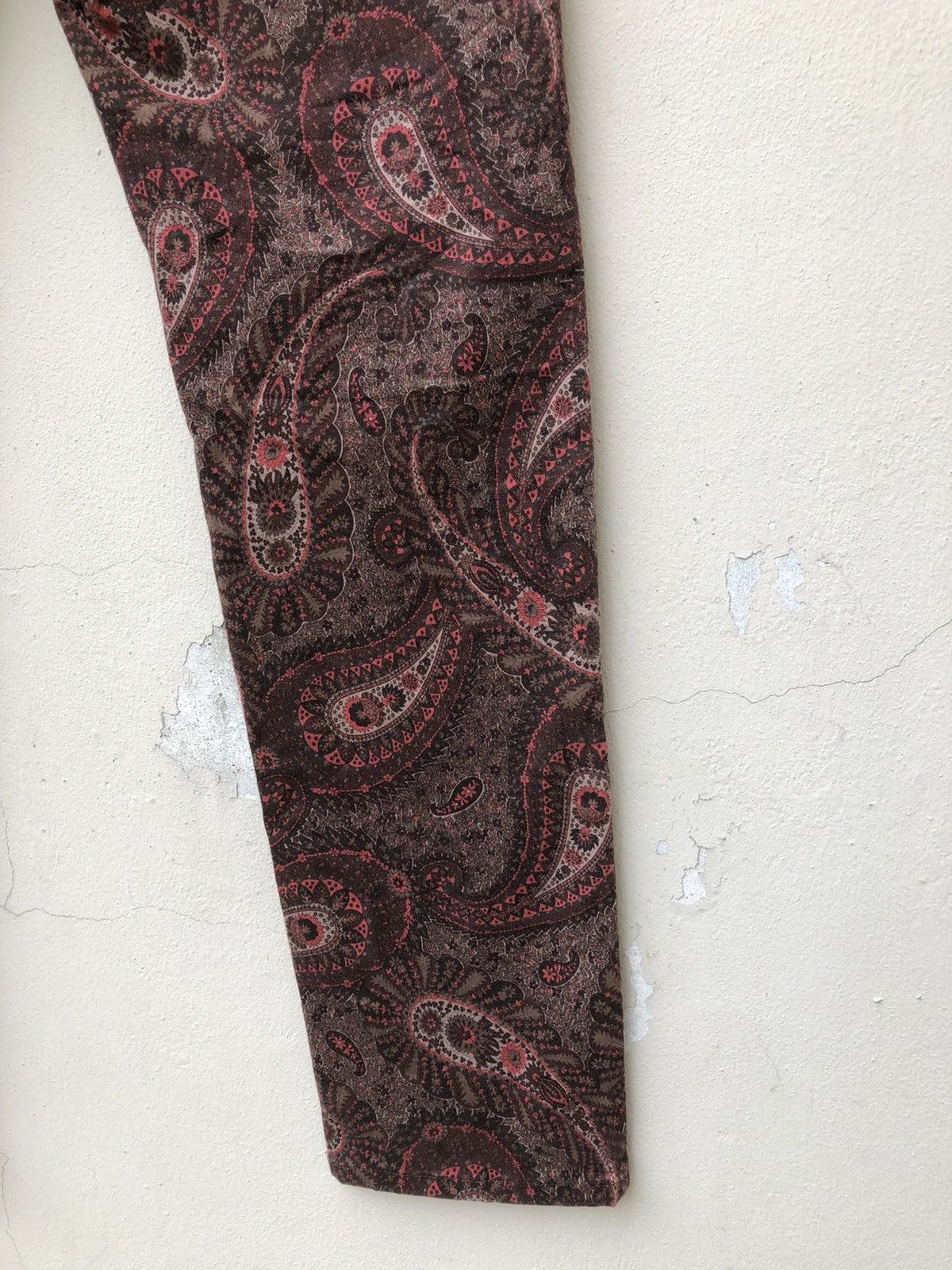 Vintage Grosso Collection Japan Paisley Stretch Psychedelic Jeans Size US 31 - 18 Thumbnail
