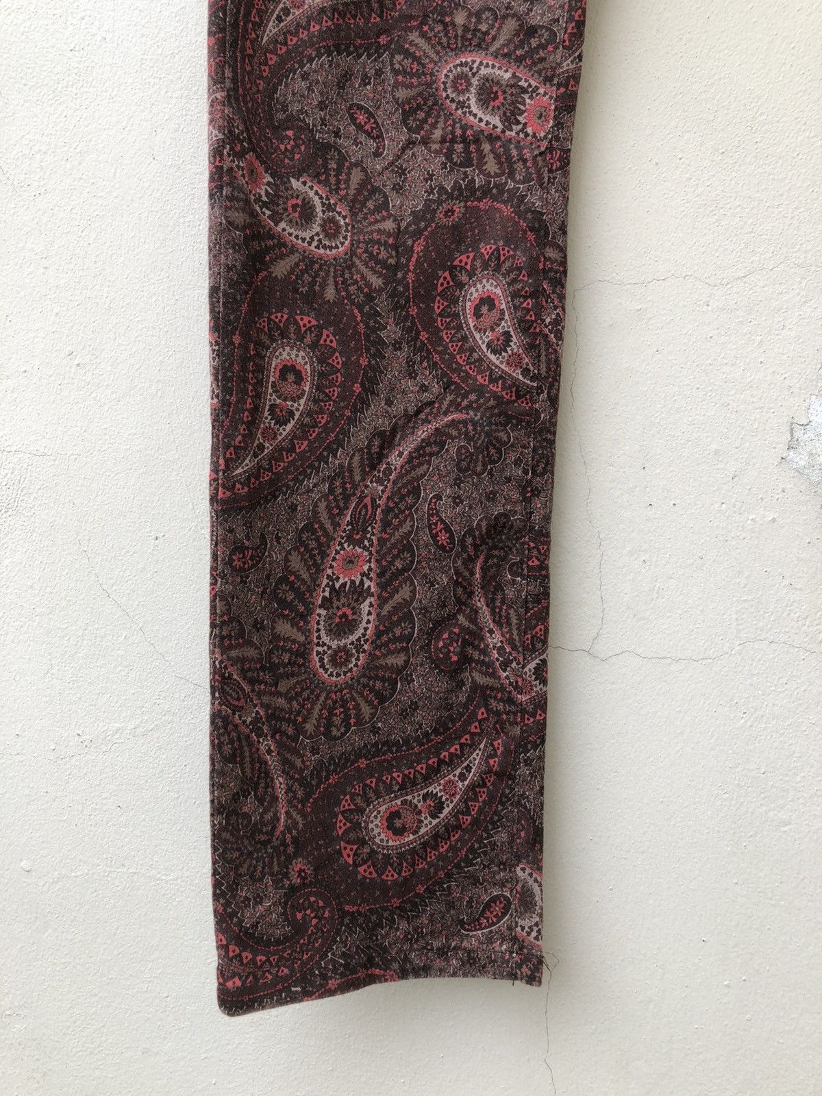 Vintage Grosso Collection Japan Paisley Stretch Psychedelic Jeans Size US 31 - 11 Thumbnail